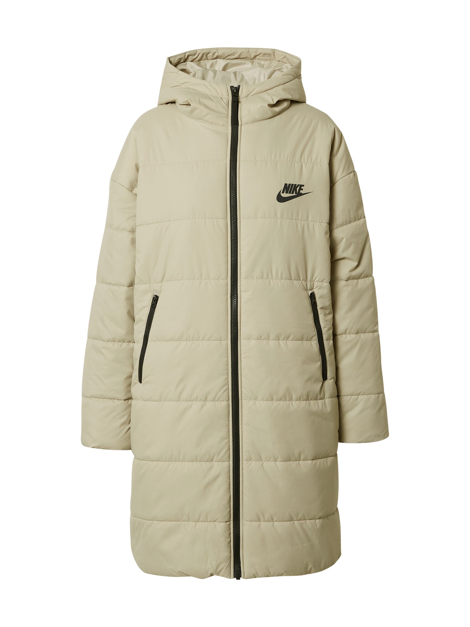 Nike Sportswear Žieminis paltas 'Core'  smėlio / juoda