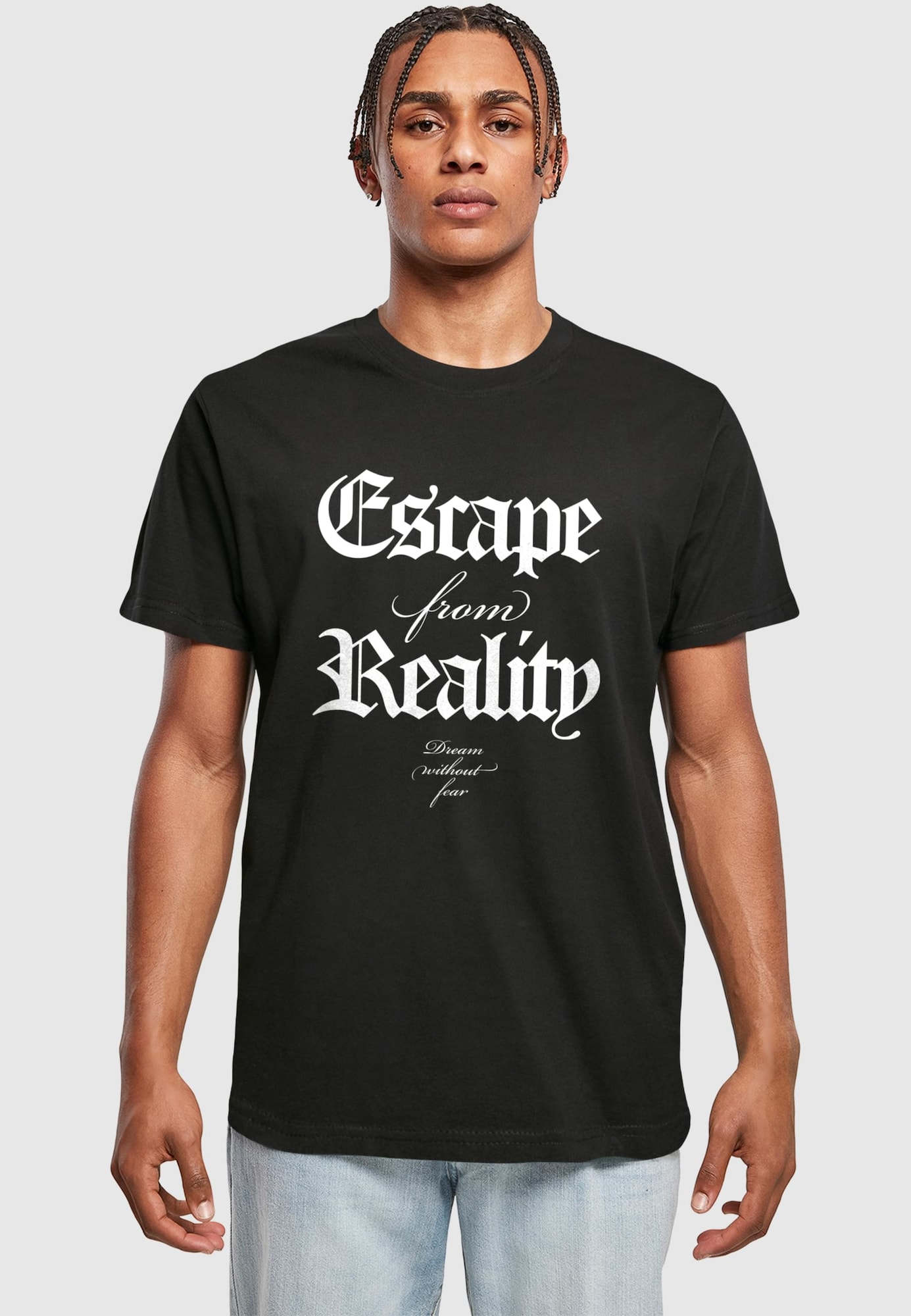 Mister Tee Tričko 'Escape From Reality' čierna / biela (obrázok 3)