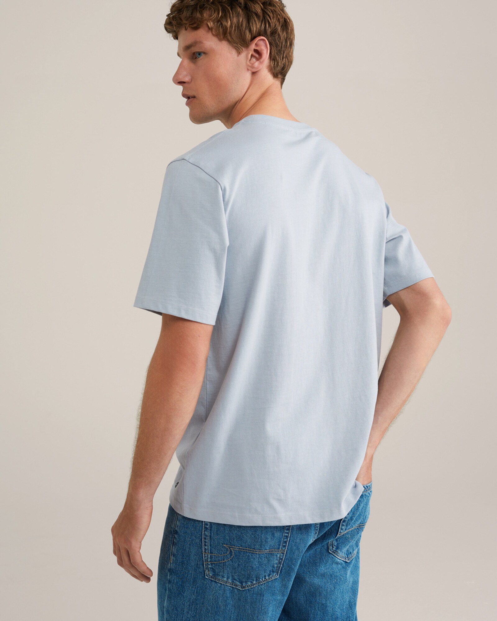 WE Fashion Póló  kék / világos sárga / fekete termék 2. képe