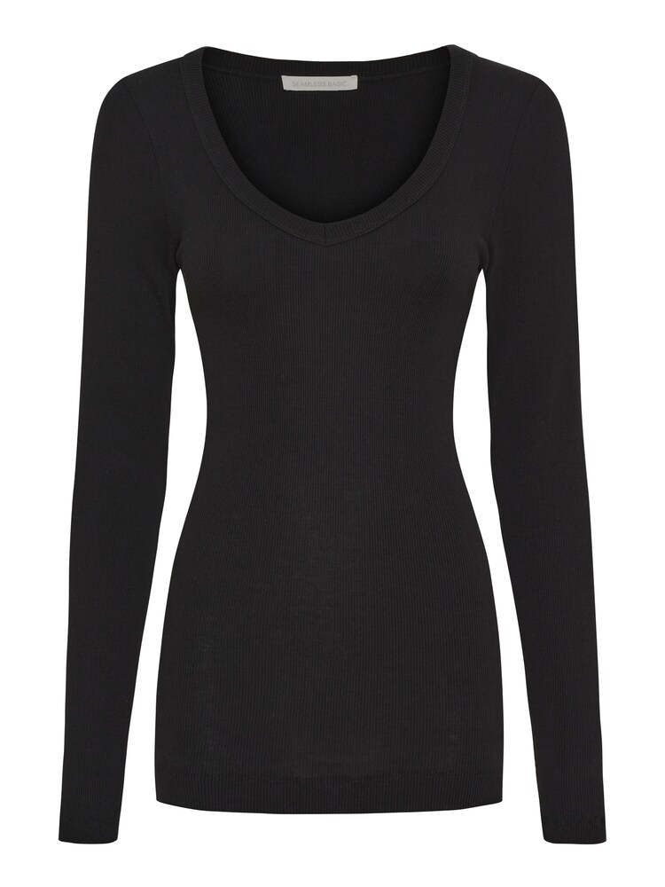 Seamless Basic Shirt Damen Größe L/XL schwarz