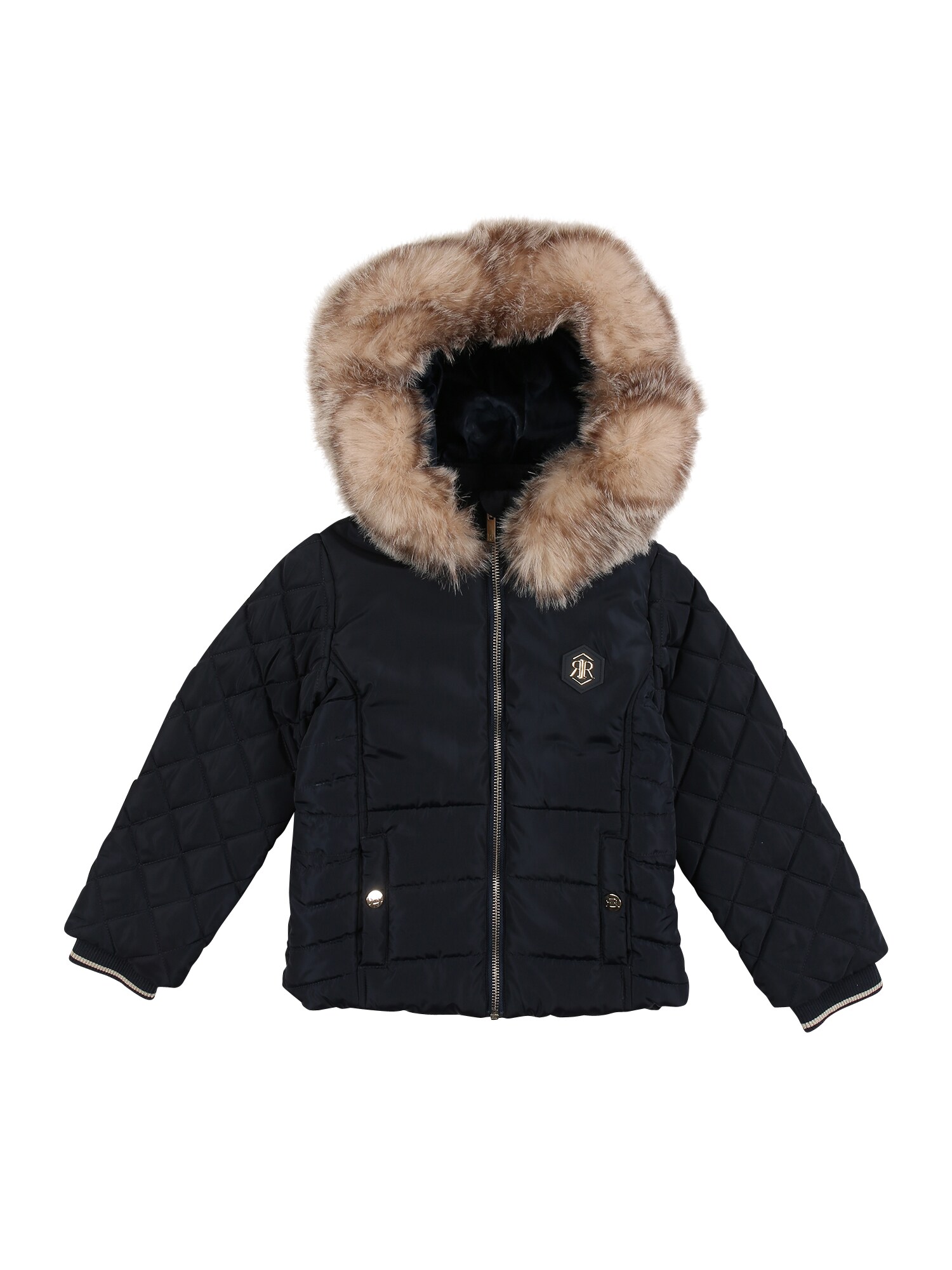 River Island Žieminė striukė  nakties mėlyna / gelsvai pilka spalva
