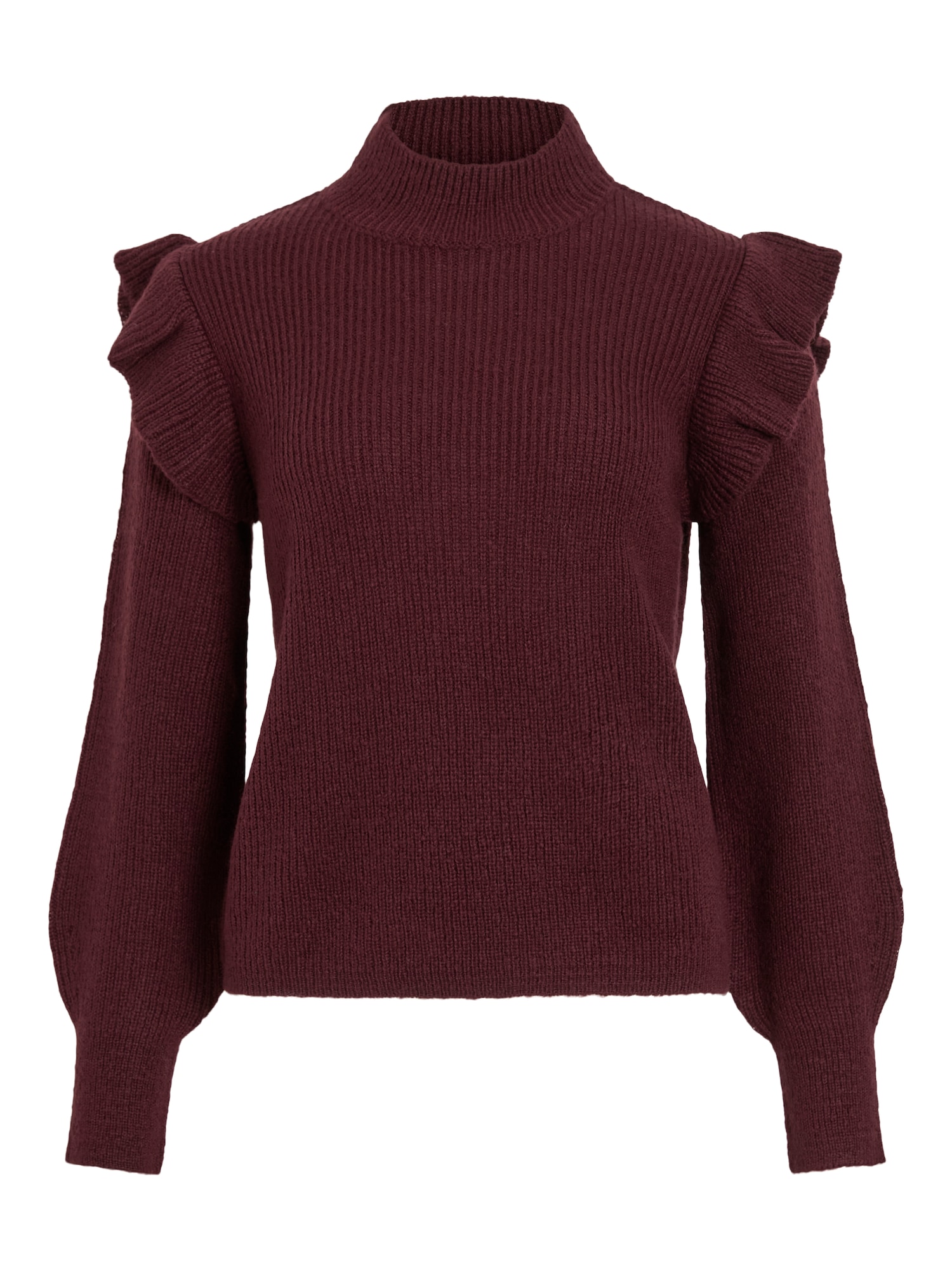 VILA Pulover VIEMORY roşu închis