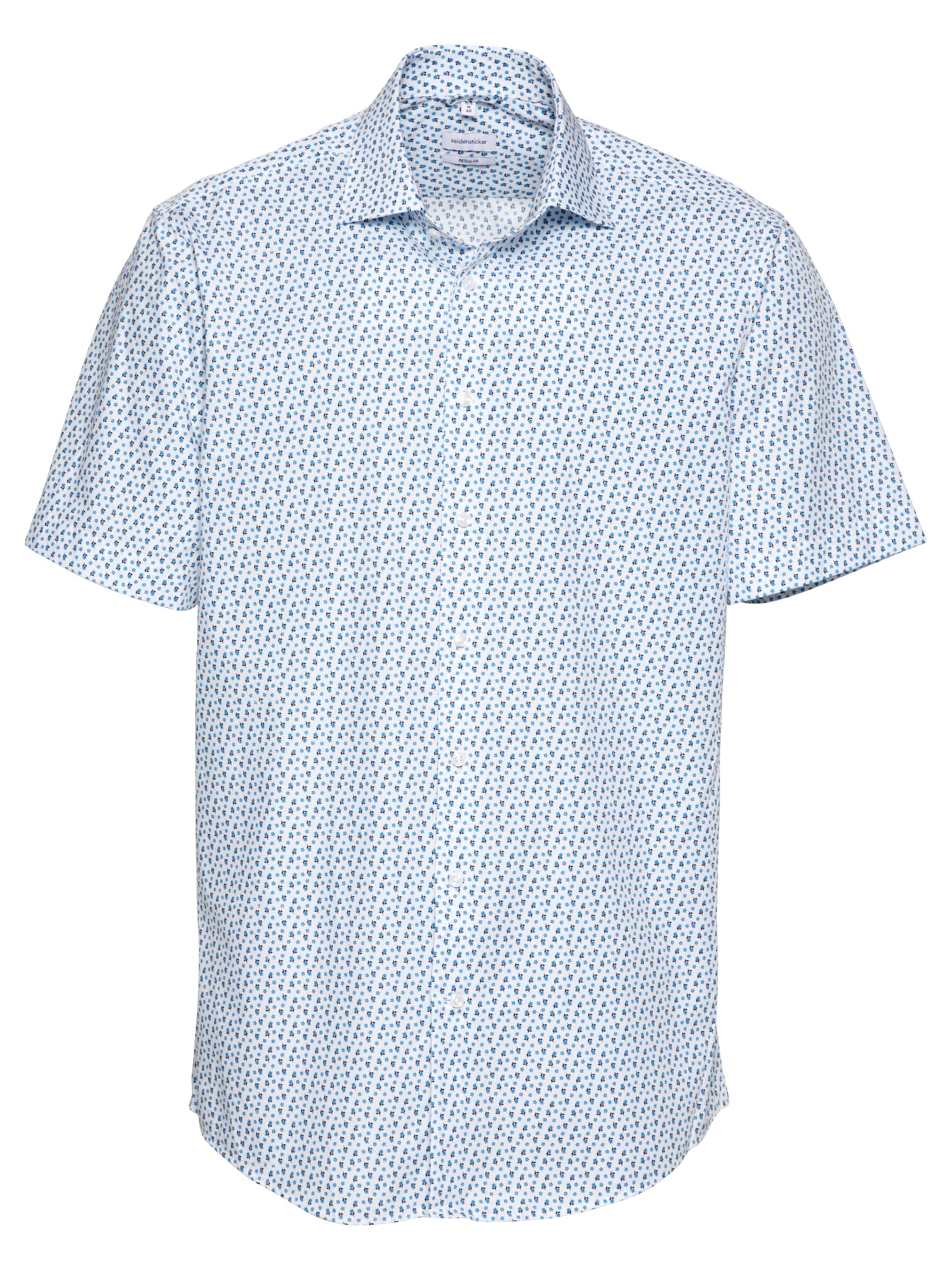 SEIDENSTICKER Dalykinio stiliaus marškiniai mėlyna / balta