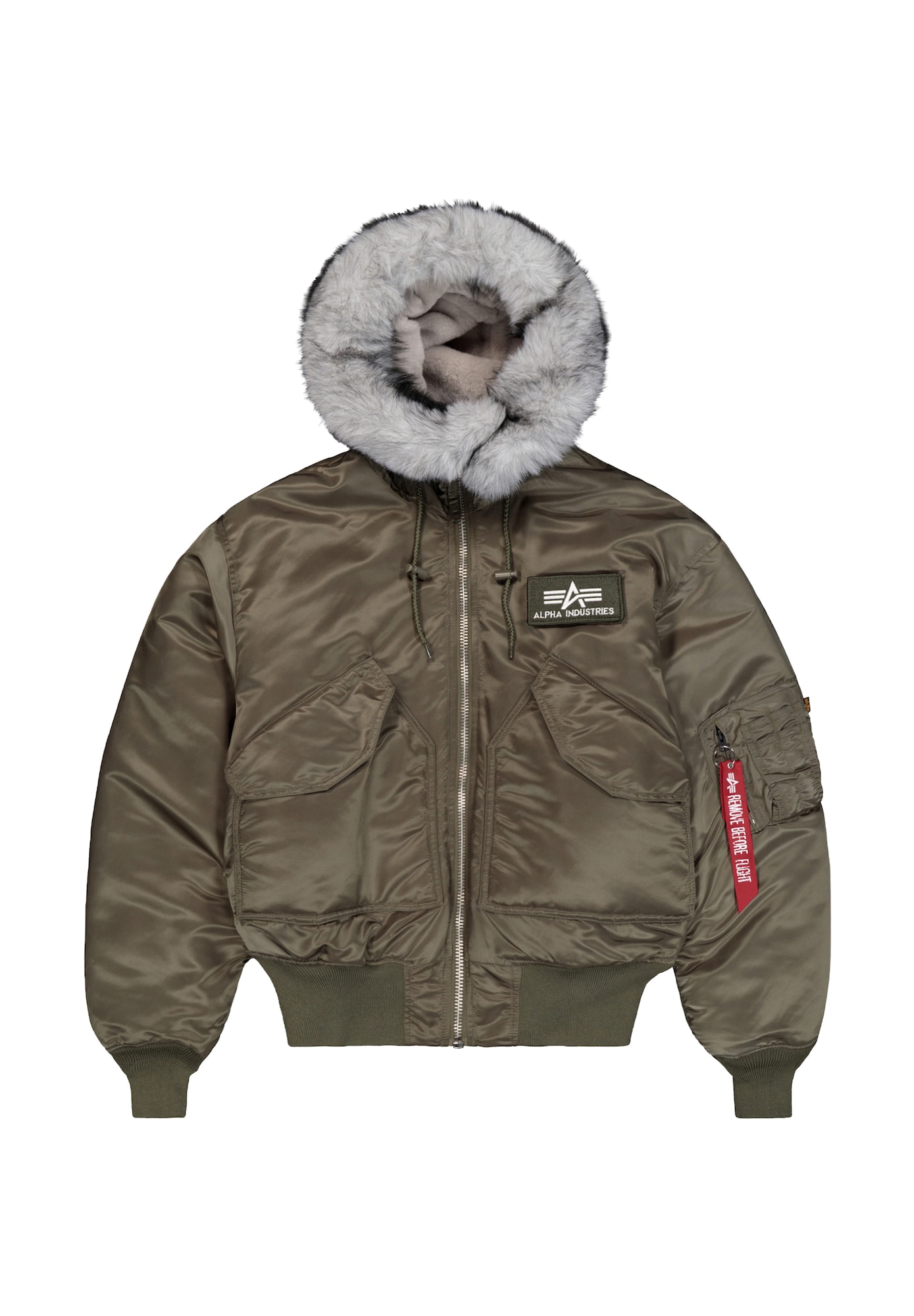 ALPHA INDUSTRIES Geacă de iarnă 45P oliv / alb
