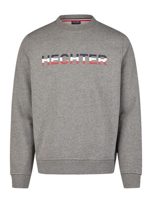 HECHTER PARIS Sweatshirt Navy / Donkergrijs / Bloedrood / Wit