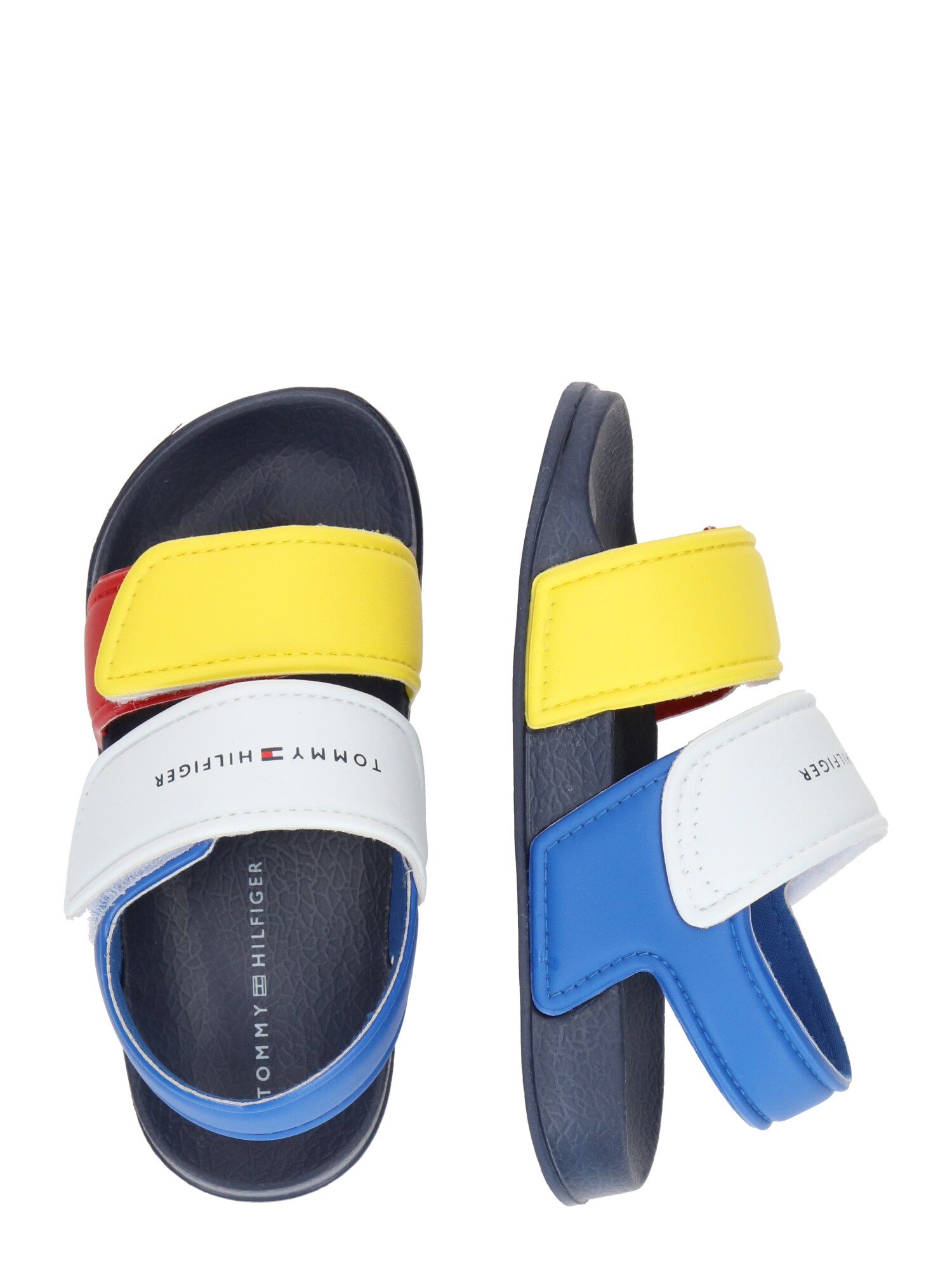 TOMMY HILFIGER Nyitott cipők  kék / sárga / piros / fehér termék 2. képe