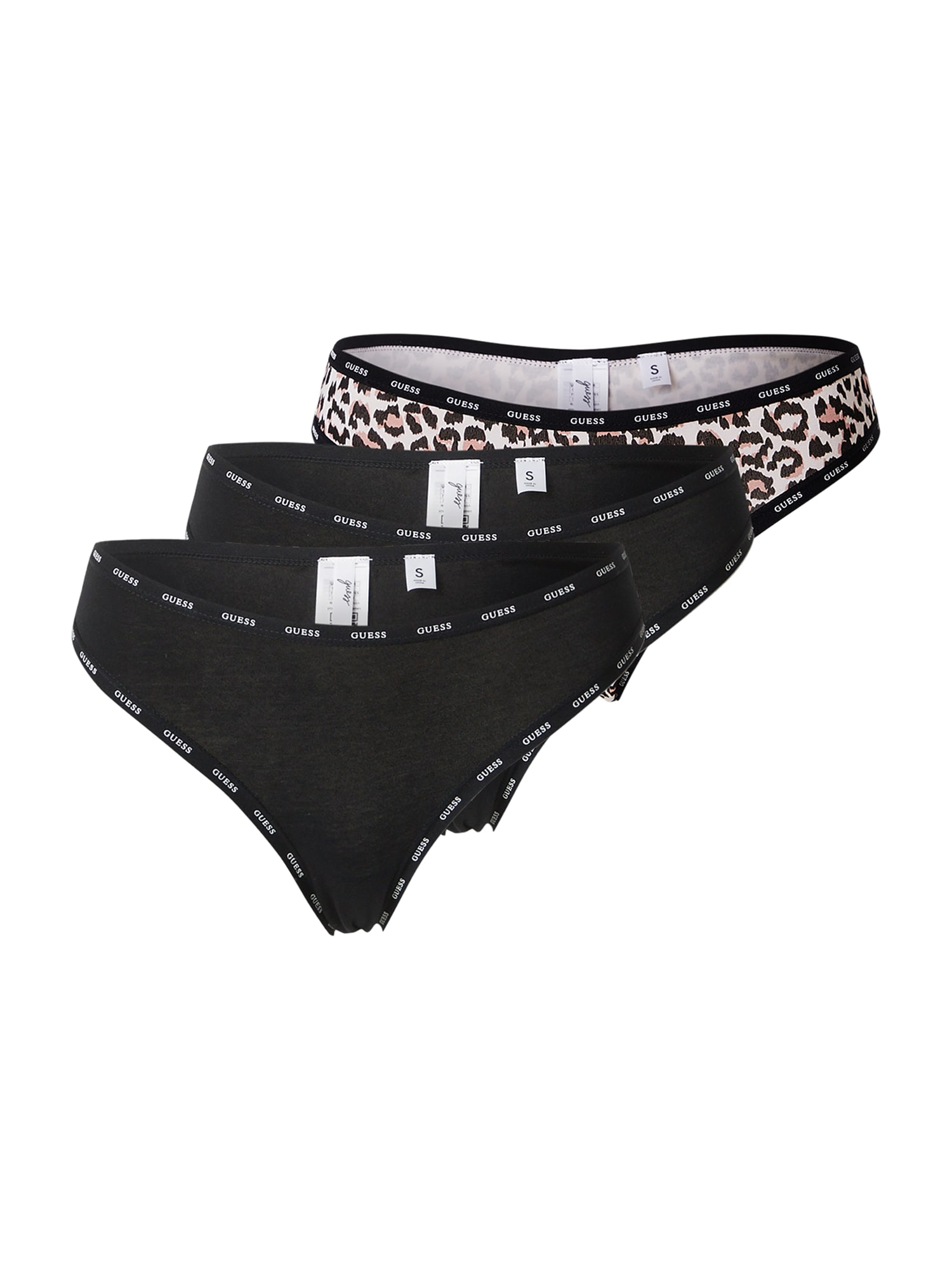 GUESS Slip  roz / negru / alb