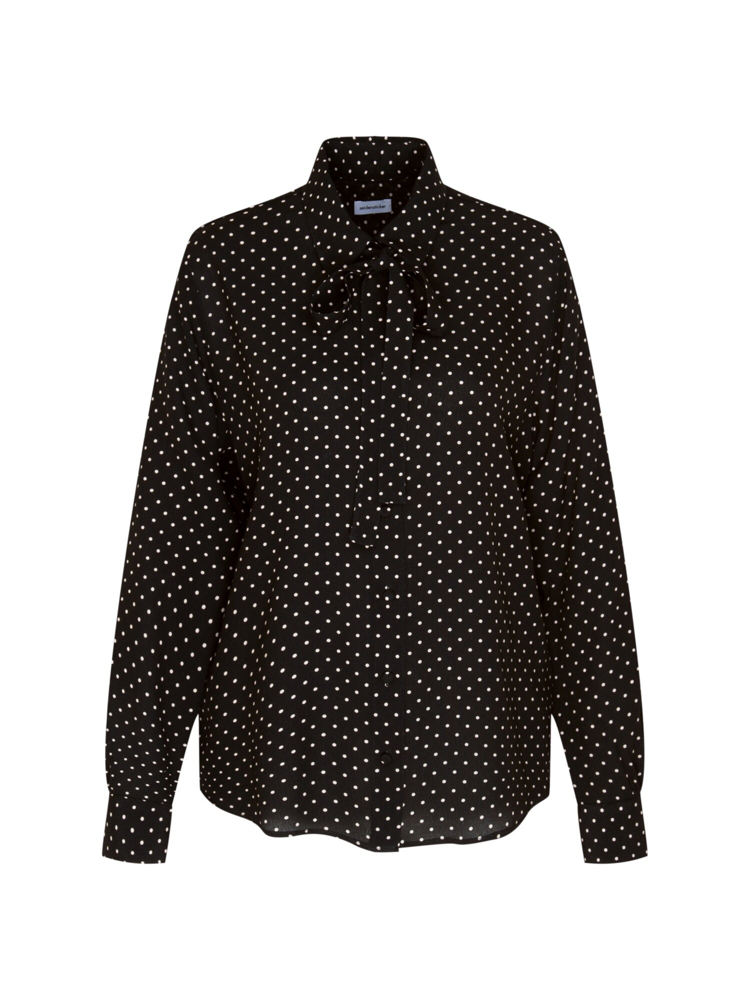 SEIDENSTICKER Bluză 'The Statement Prints'  negru / alb