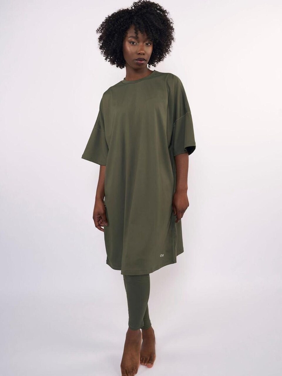 Sportbaddräkt 'Chay Sea Active Burkini Swimset sport Olive Green'