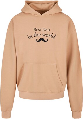 Merchcode Sweatshirt ‘Fathers Day – Best Dad In The World 2’ Beige / Zwart