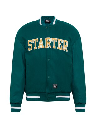 Starter Black Label Tussenjas Pasteelgeel / Jade groen / Wit