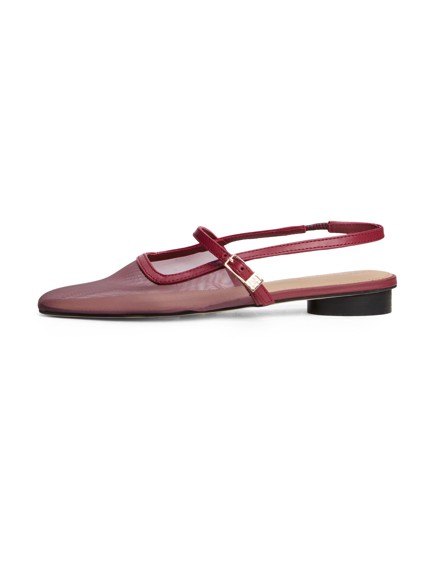 TOMMY HILFIGER Balerini cu curea glezna  roșu