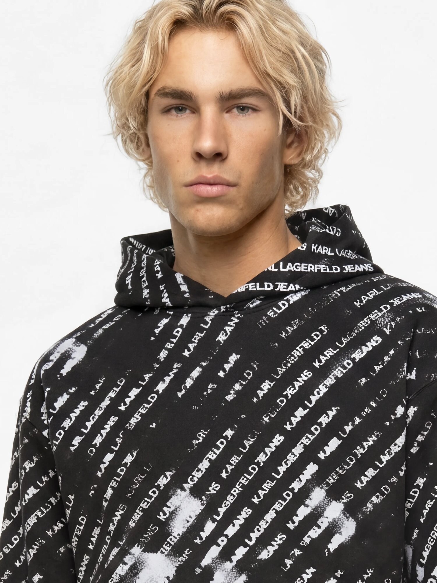 KARL LAGERFELD JEANS Sudadera negro / blanco – imagen 52