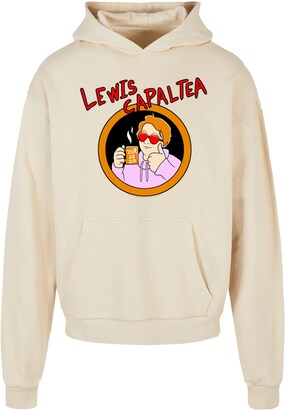 Merchcode Sweatshirt ‘Lewis Capaldi – CapalTea’ Beige / Orchidee / Oranje / Rood