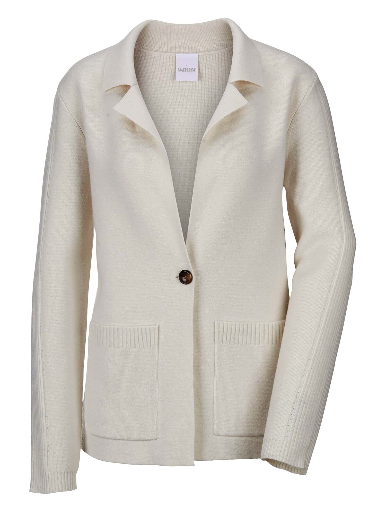 Madeleine Gebreid Vest Wolwit