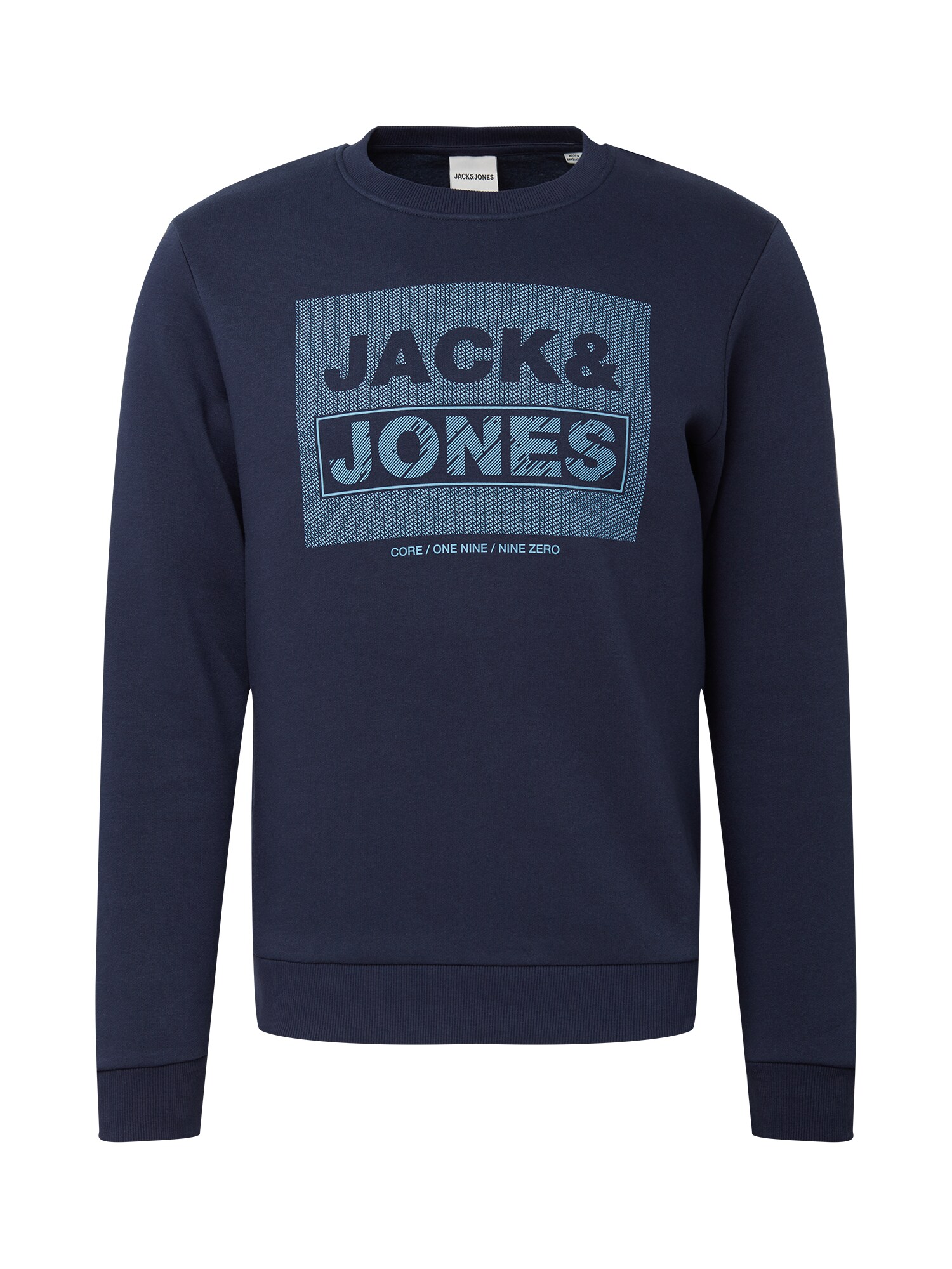 JACK & JONES Megztinis be užsegimo  tamsiai mėlyna / melsvai pilka