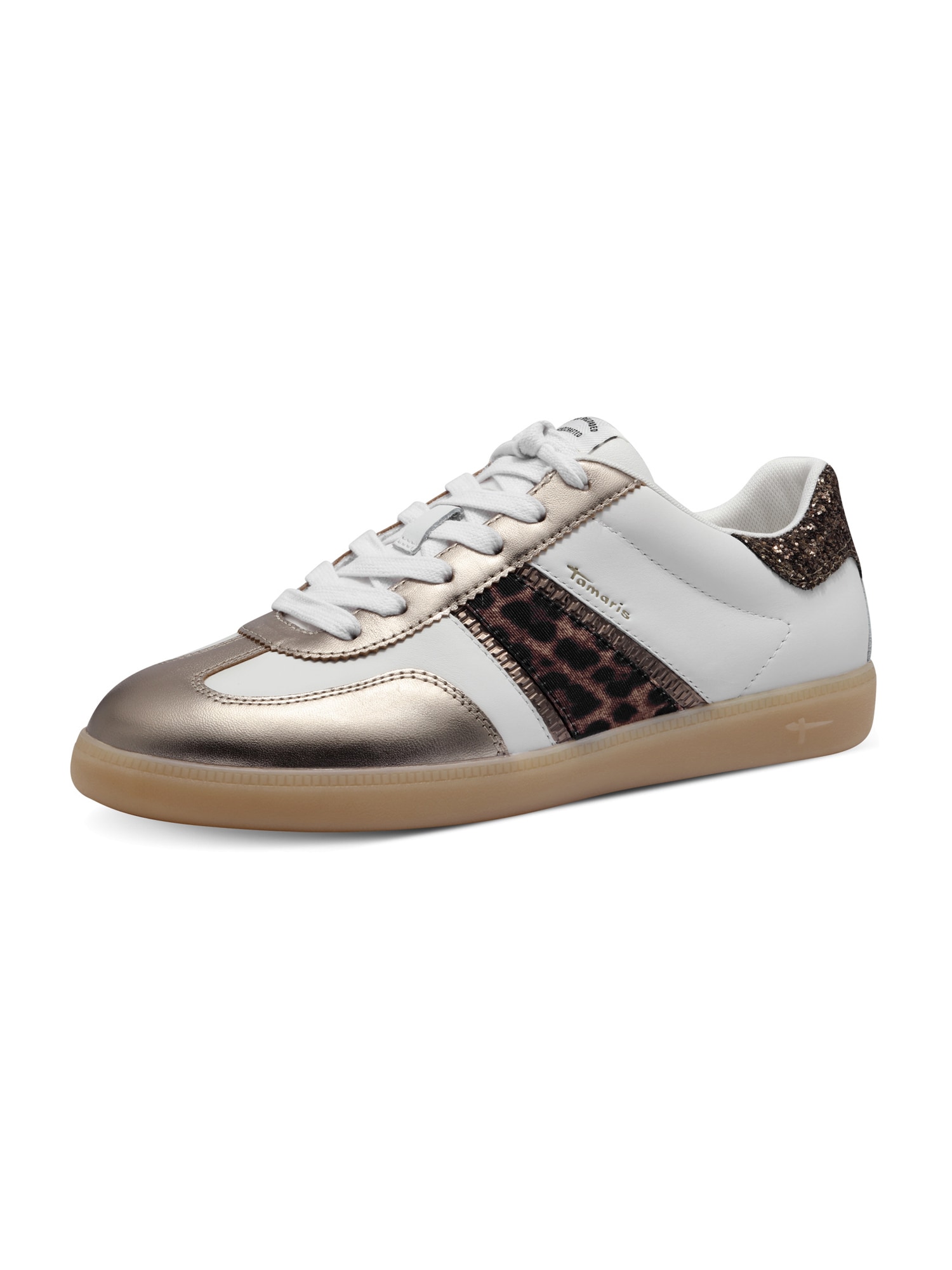 Tamaris Sneaker low  maro / bronz / negru / alb