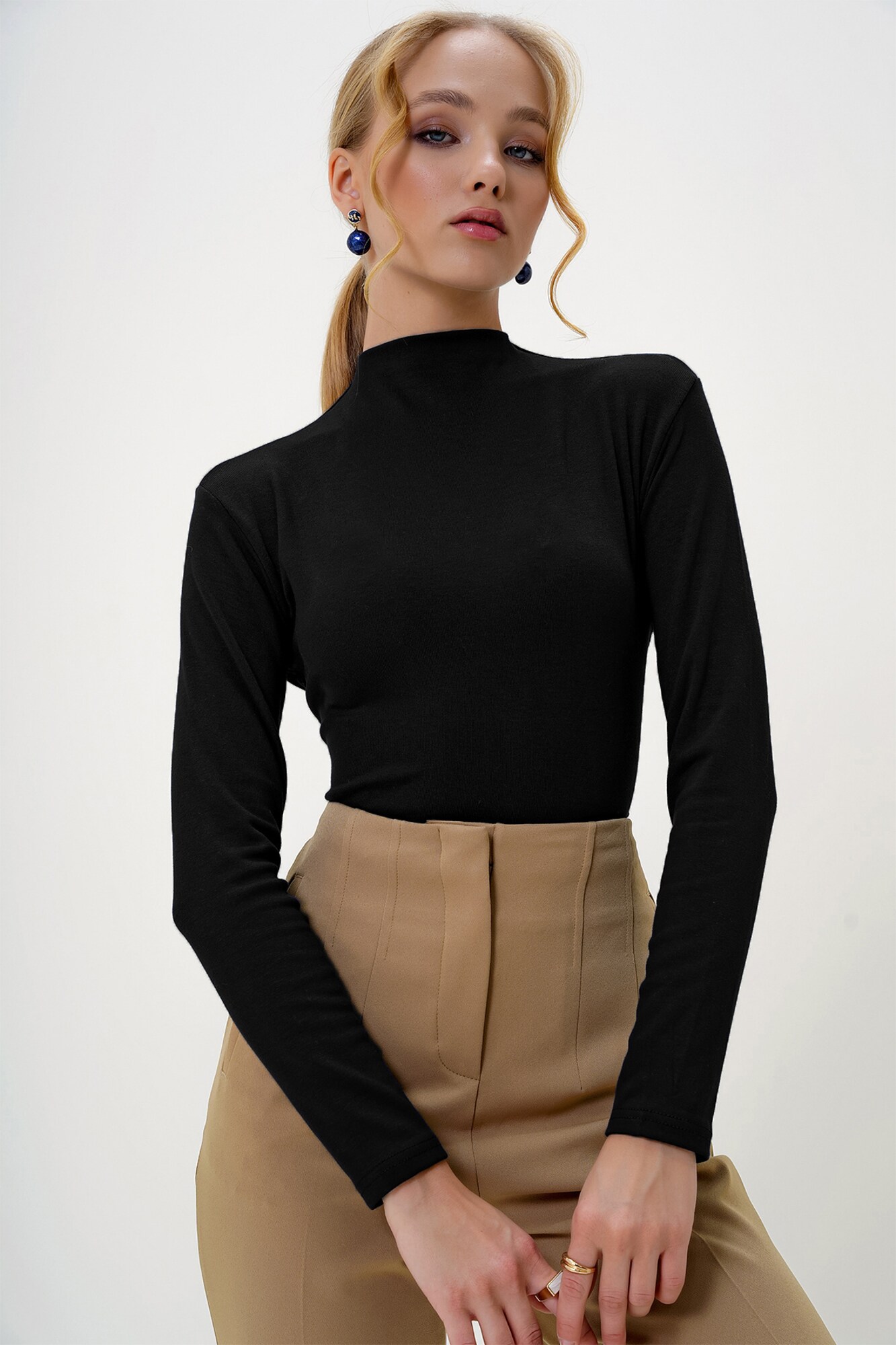 Trend Alaçatı Stili Camiseta  negro