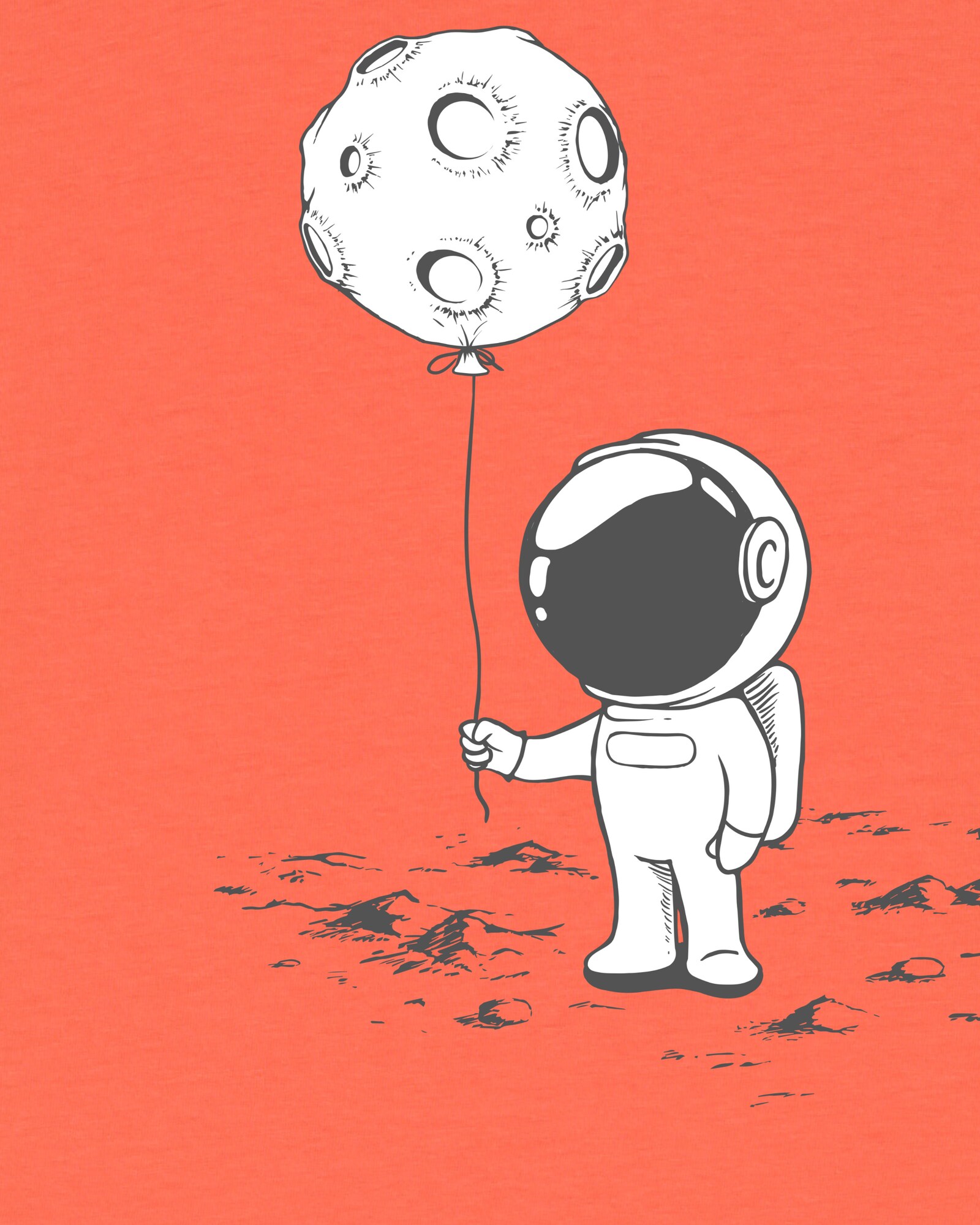 Thumbnail - T-Shirt 'Kleiner Astronaut mit Luftballon'