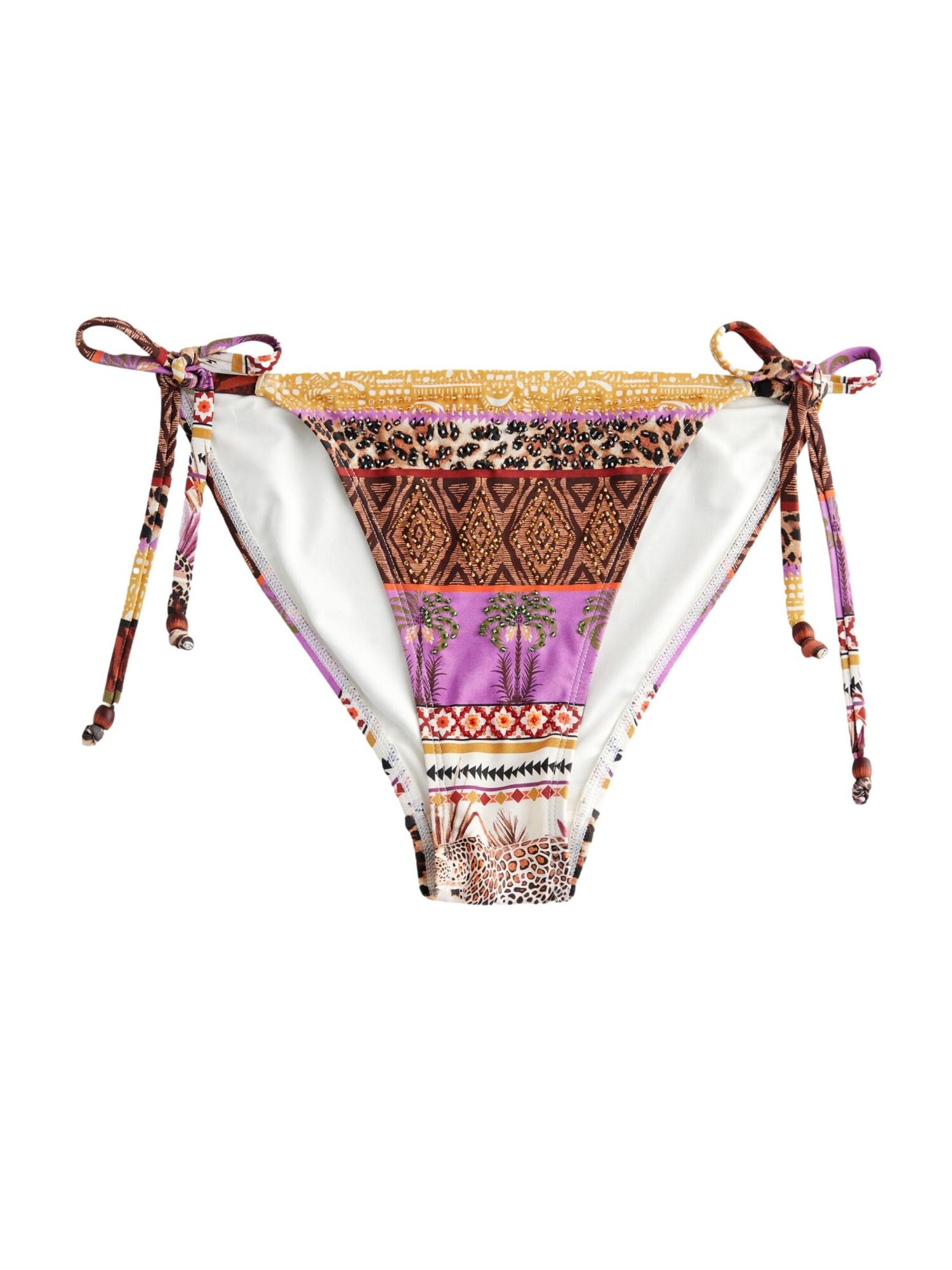 Next Bikini nadrágok 'Perlendetail'  barna / karamell / rózsaszín akciós termékkép 1