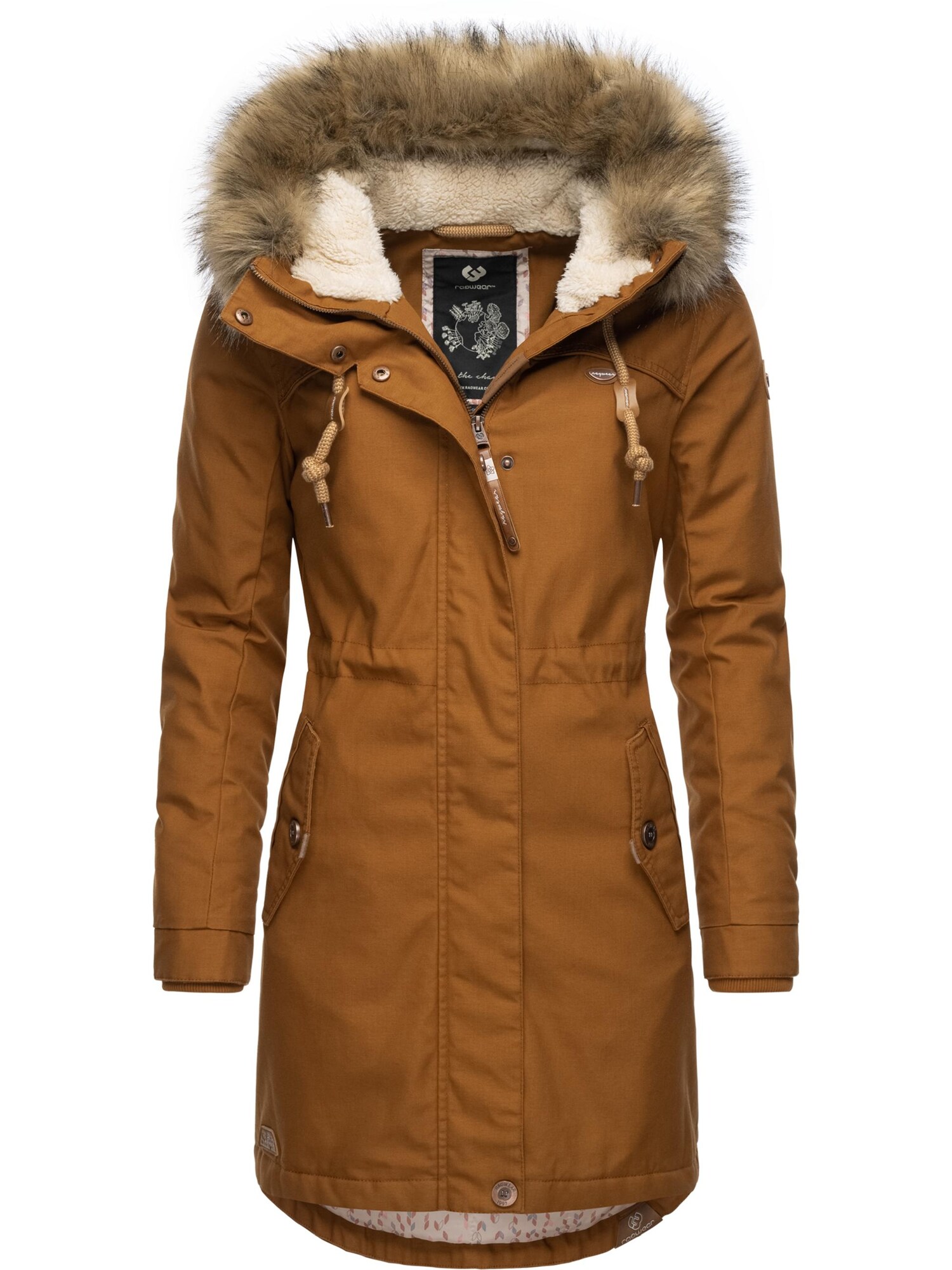 Ragwear Parka de inverno 'Tawny'  bege / castanho