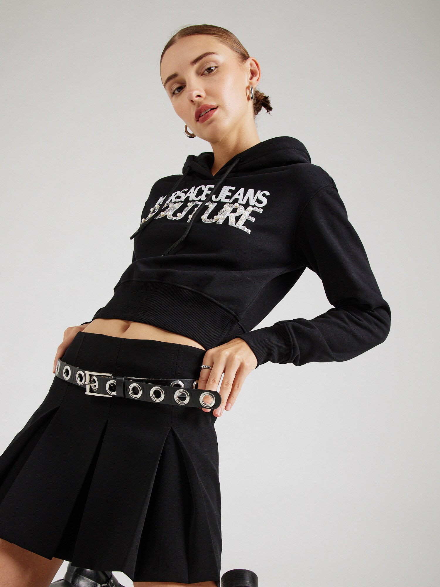Versace Jeans Couture Tréning póló  fekete / fehér termék 2. képe