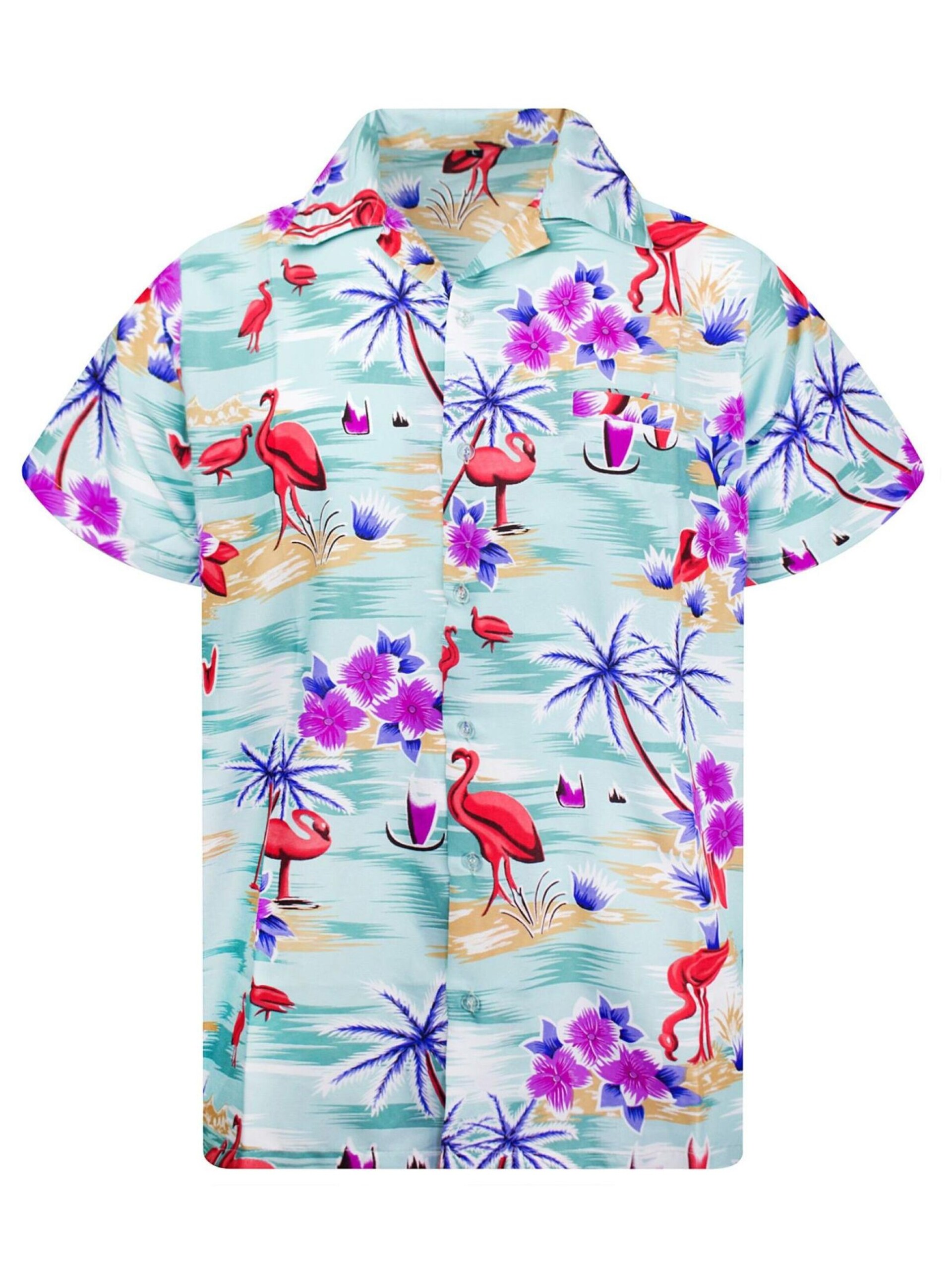 King Kameha T-shirt 'Flamingos' herr