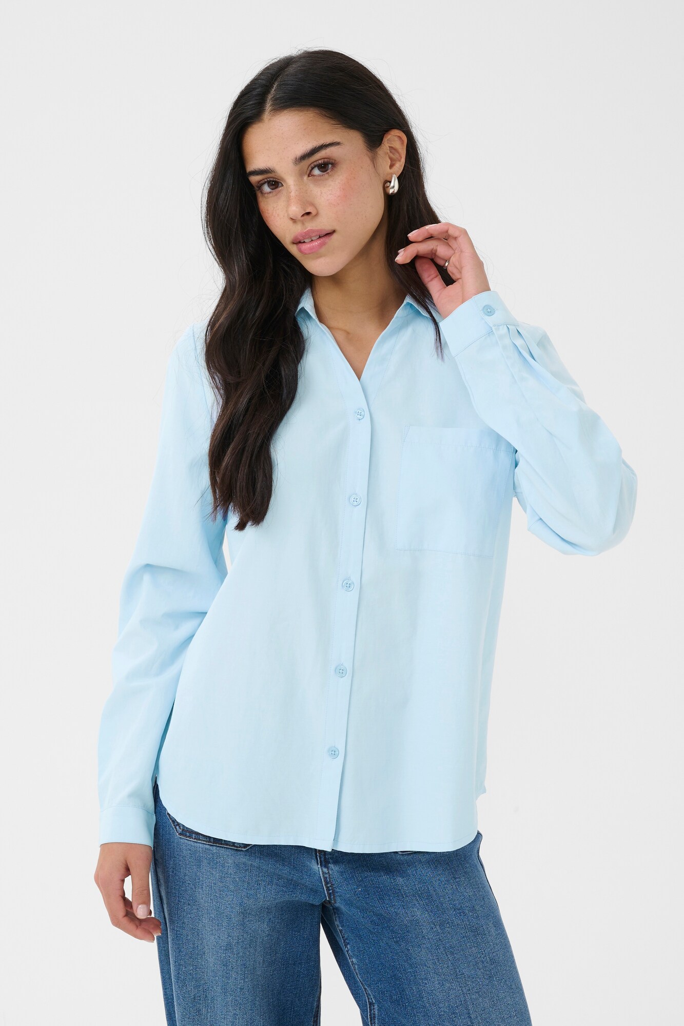 Kaffe Blusa 'KAViola' azul pastel