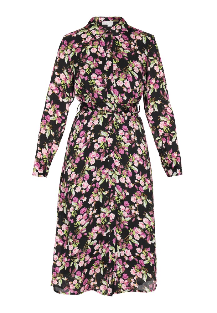 Usha Kleid 'Fashion Look' Damen Größe 38 grün / pink / rosa / schwarz Winterkleid