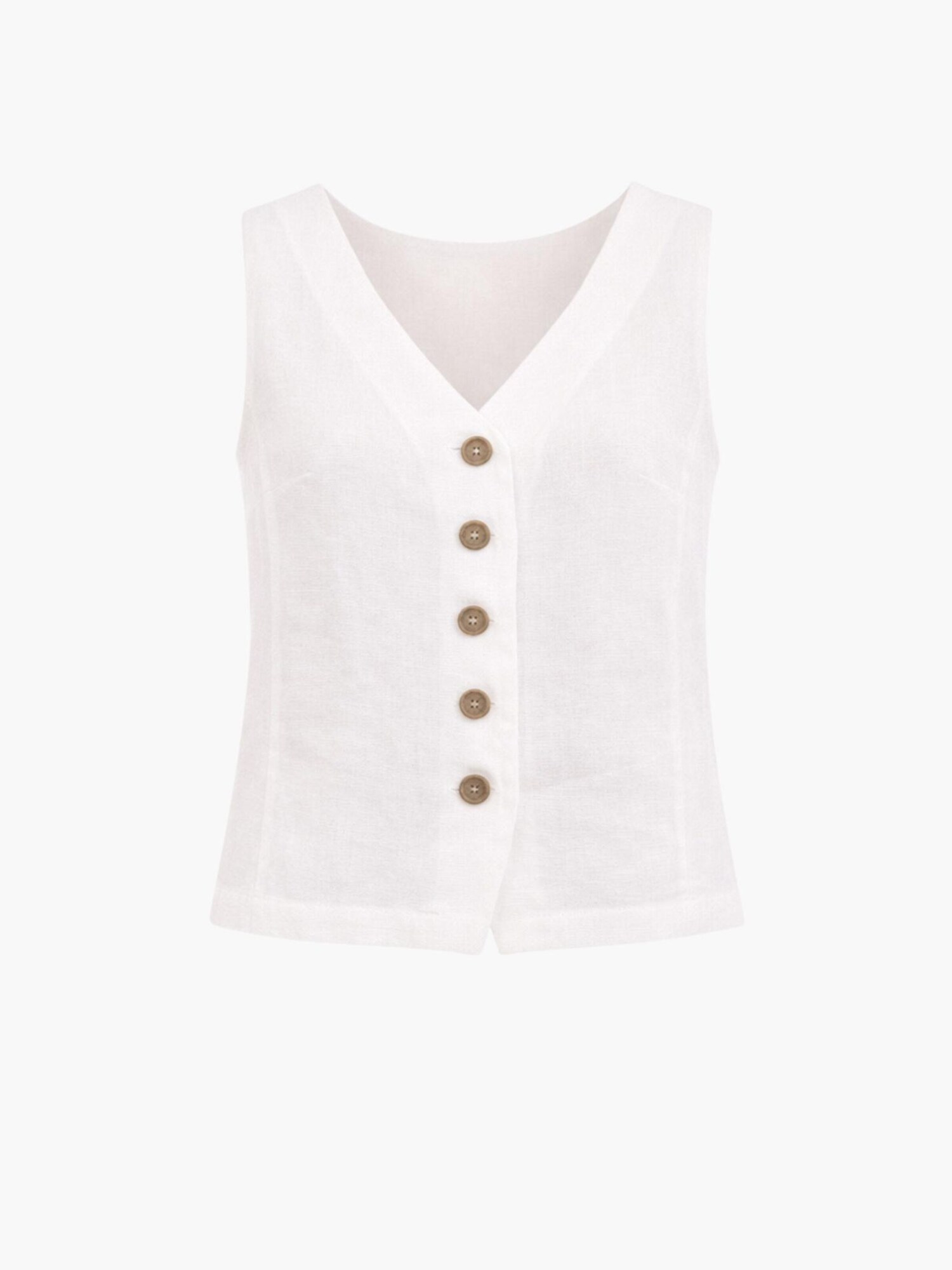 AmourLinen Chaleco 'Greta'  offwhite