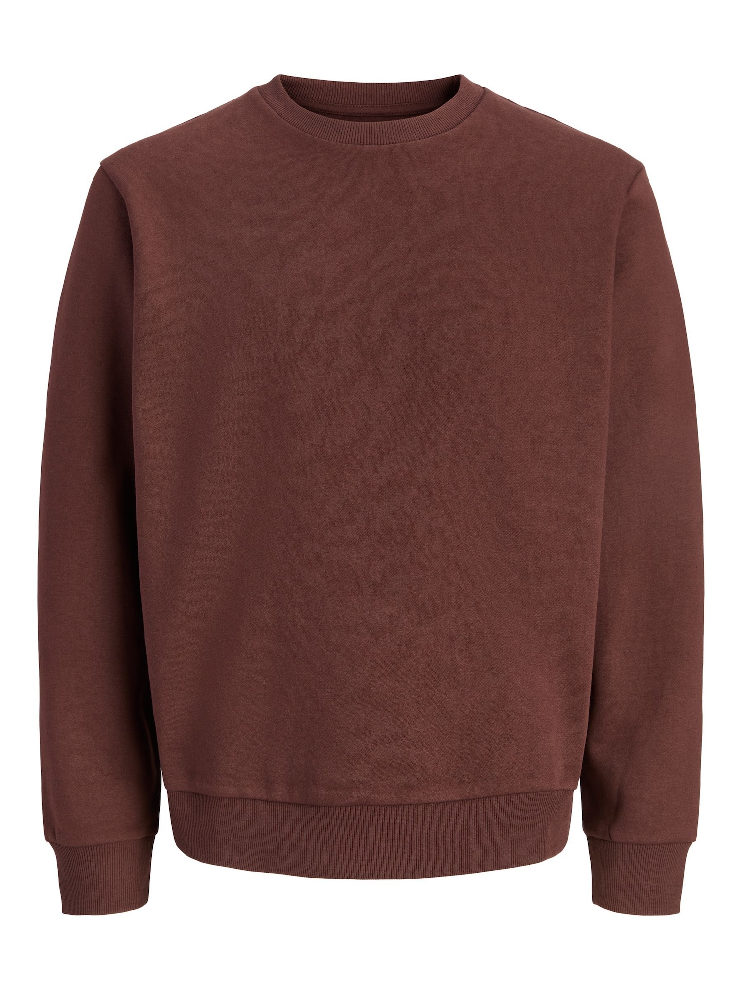 JACK & JONES Bluză de molton JJEBradley ciocolatiu