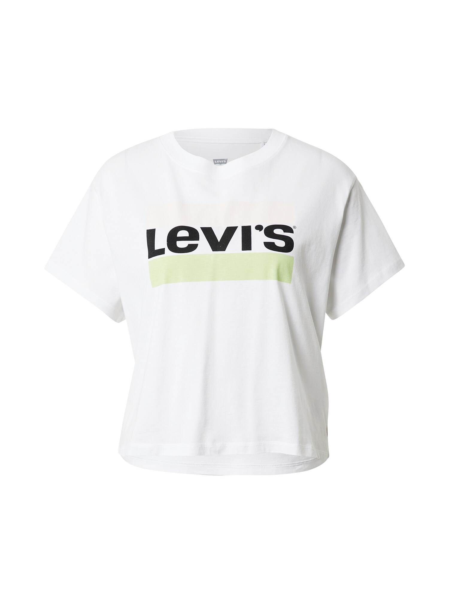 LEVI'S Marškinėliai  balta / žalia / juoda