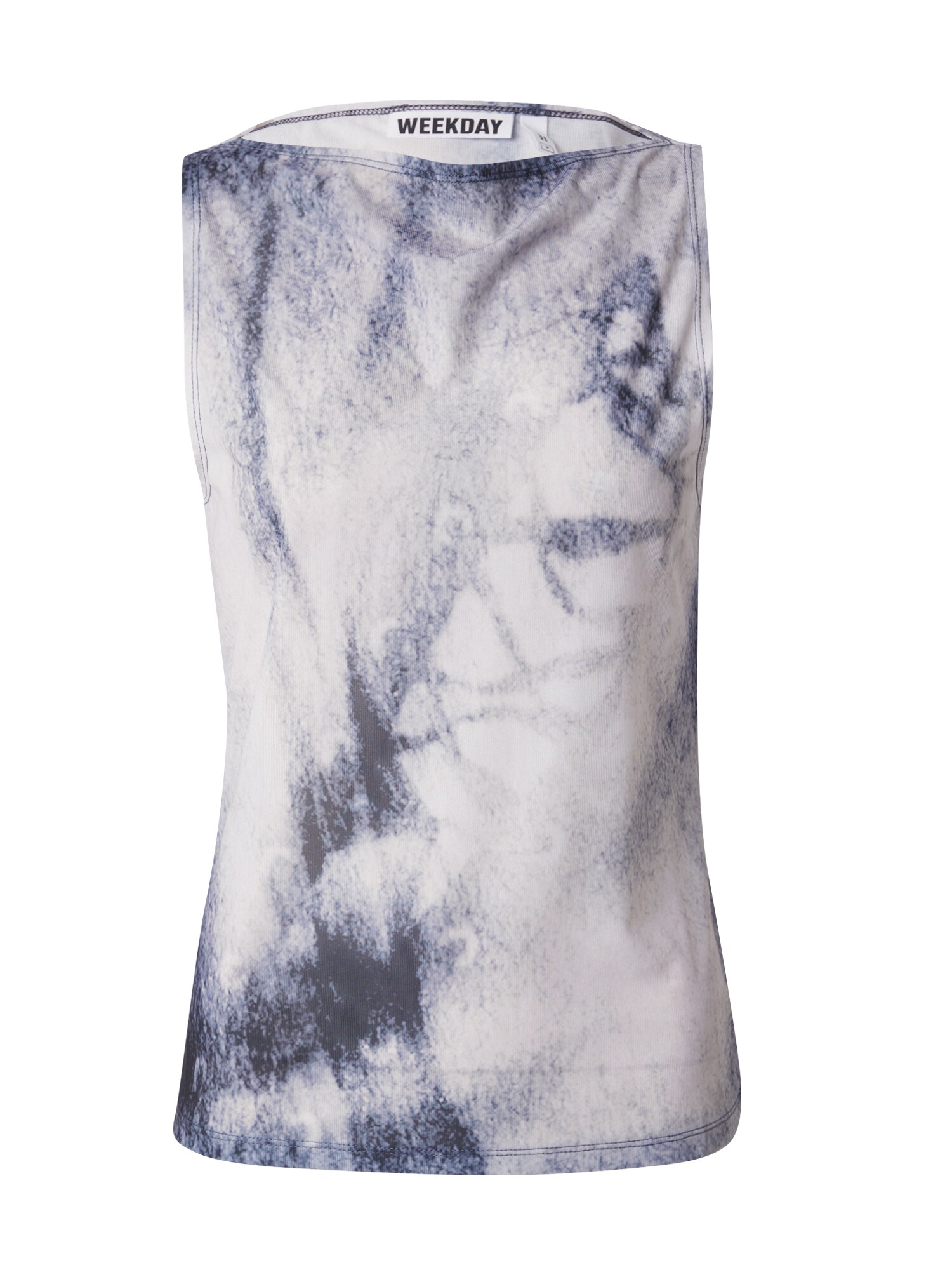 WEEKDAY Top Annie  negru / alb