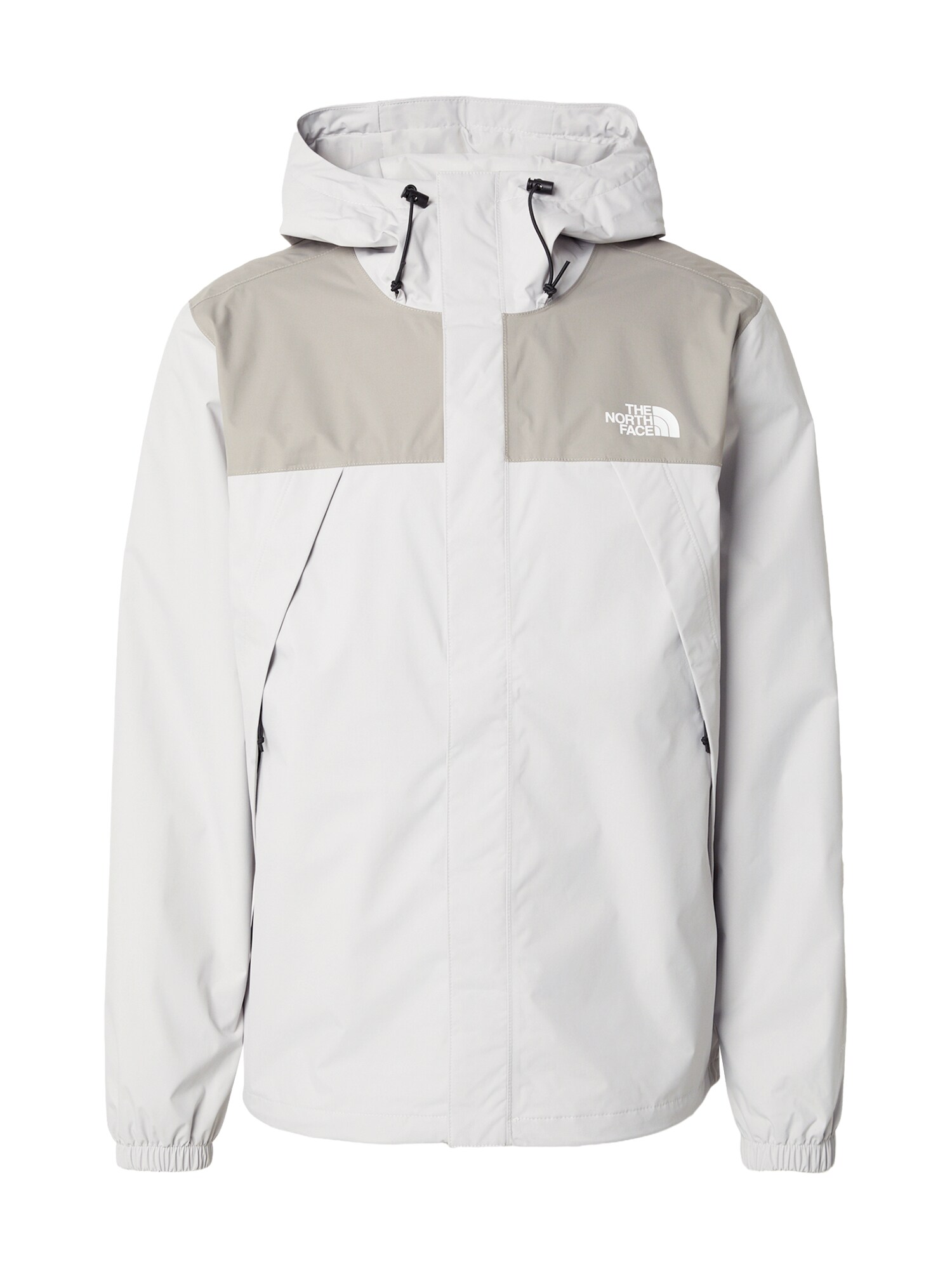 THE NORTH FACE Outdoorová bunda 'ANTORA'  sivobéžová / biela