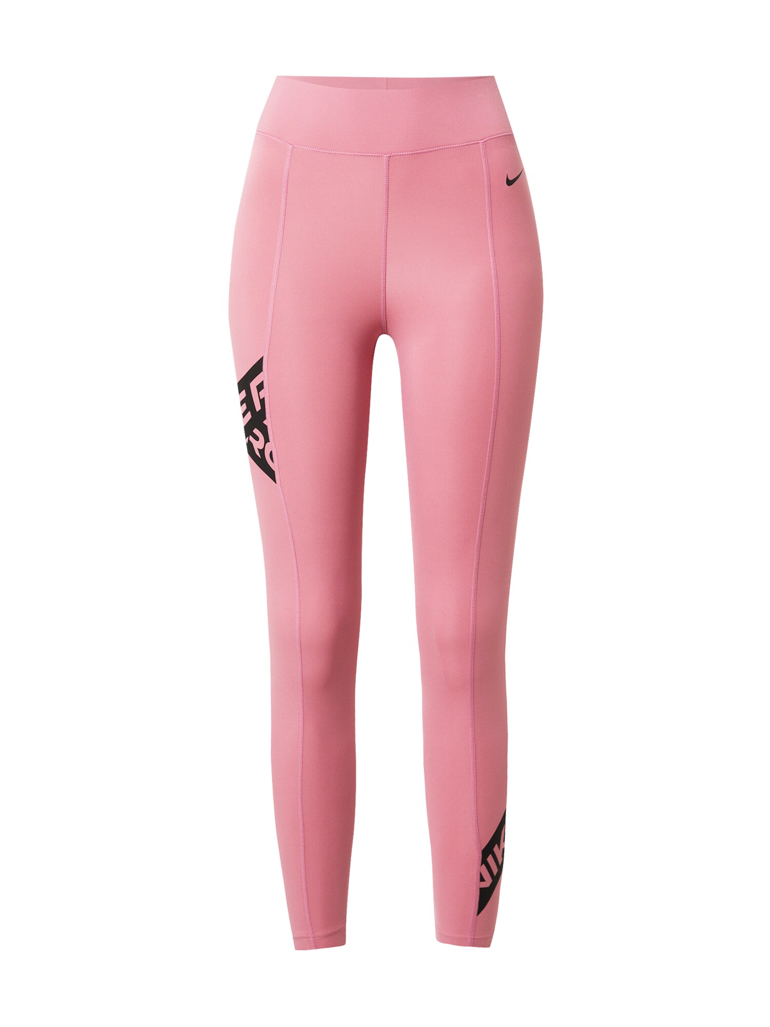 NIKE Sportinės kelnės  juoda / ryškiai rožinė spalva