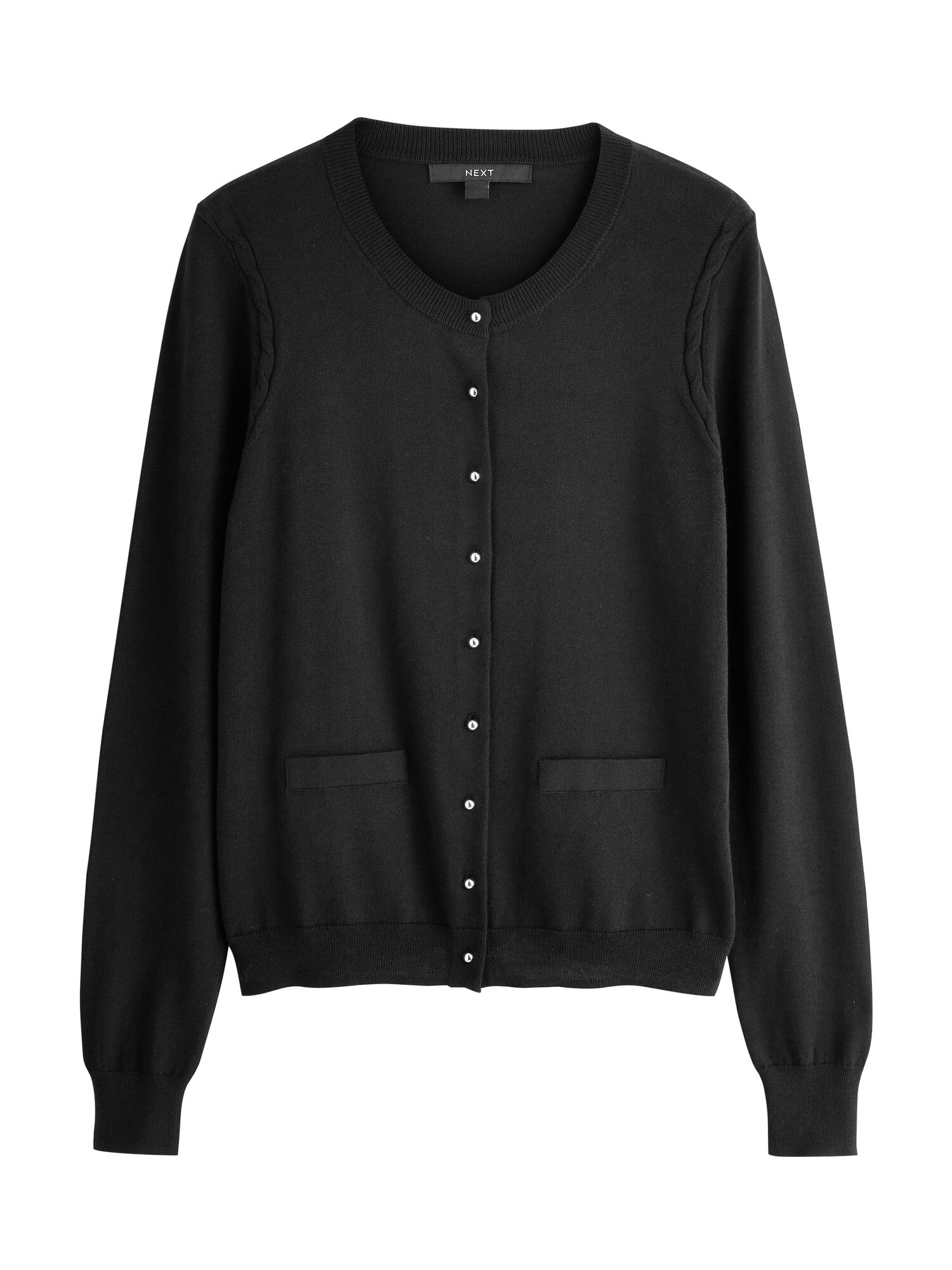 Next Gebreid Vest Zwart