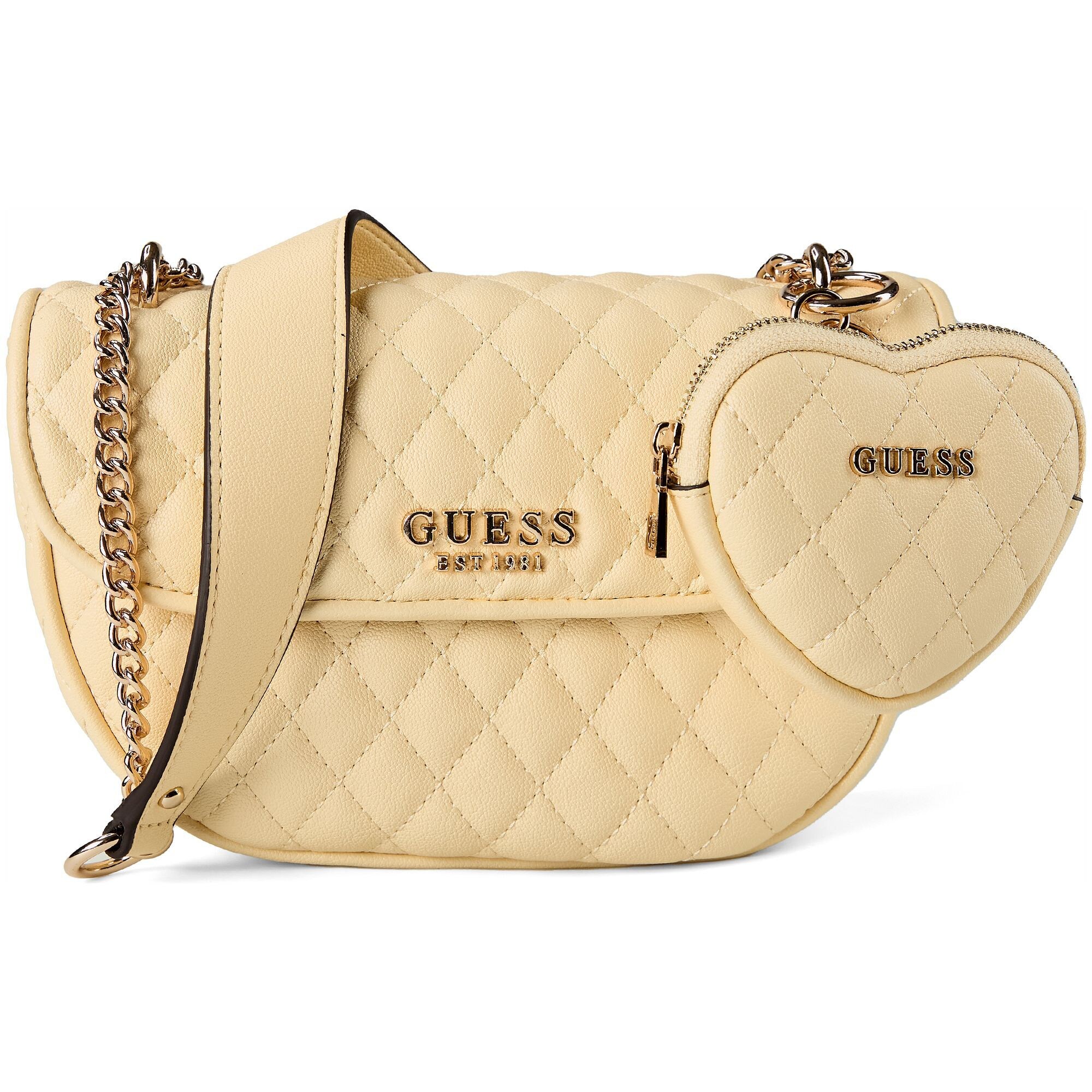 Guess Schoudertas 'Atabey' Geel