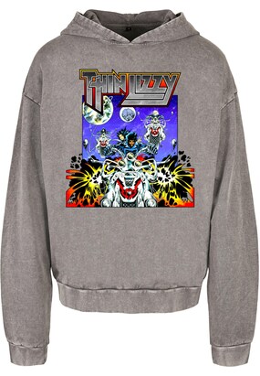 Merchcode Sweatshirt ‘Thin Lizzy – Vagabonds Of The Western World’ Geel / Grijs / Rood / Zwart