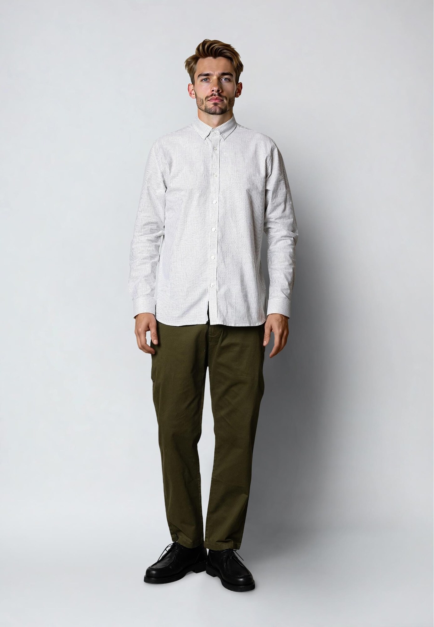 Clean Cut Copenhagen Chino nohavice tmavozelená (obrázok 5)
