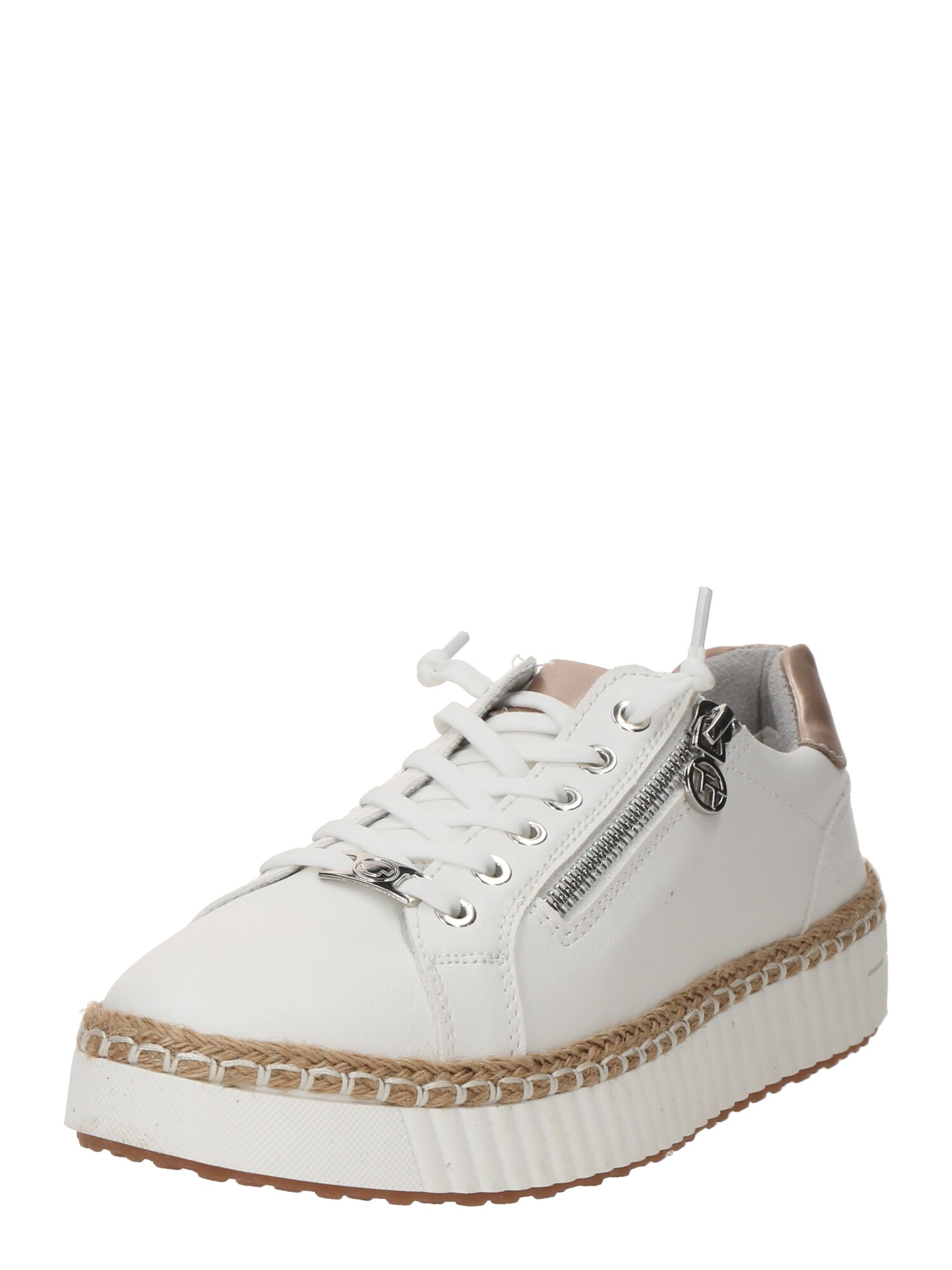 TOM TAILOR Sneaker low  bronz / alb