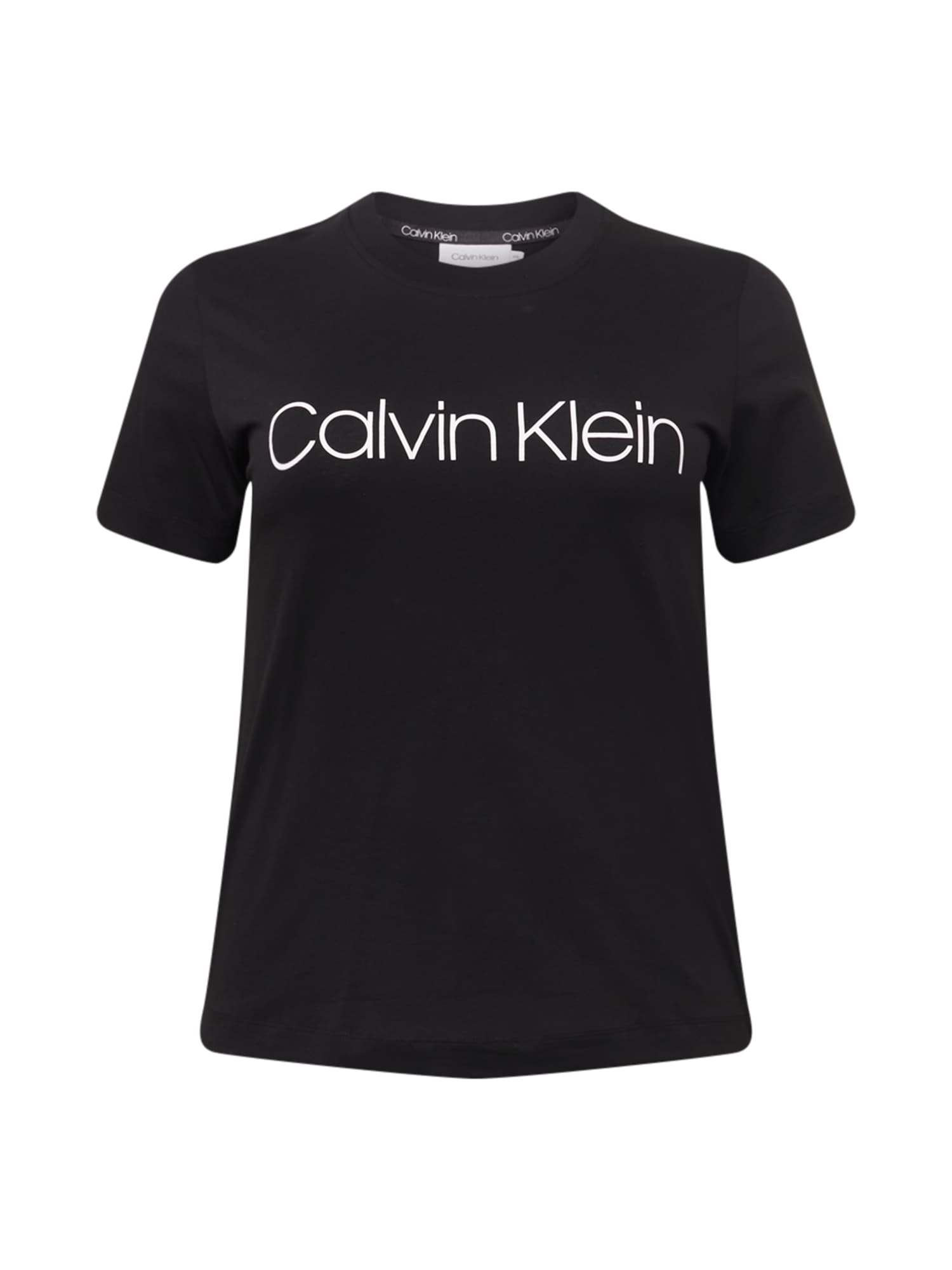 Calvin Klein Curve Marškinėliai juoda / balta