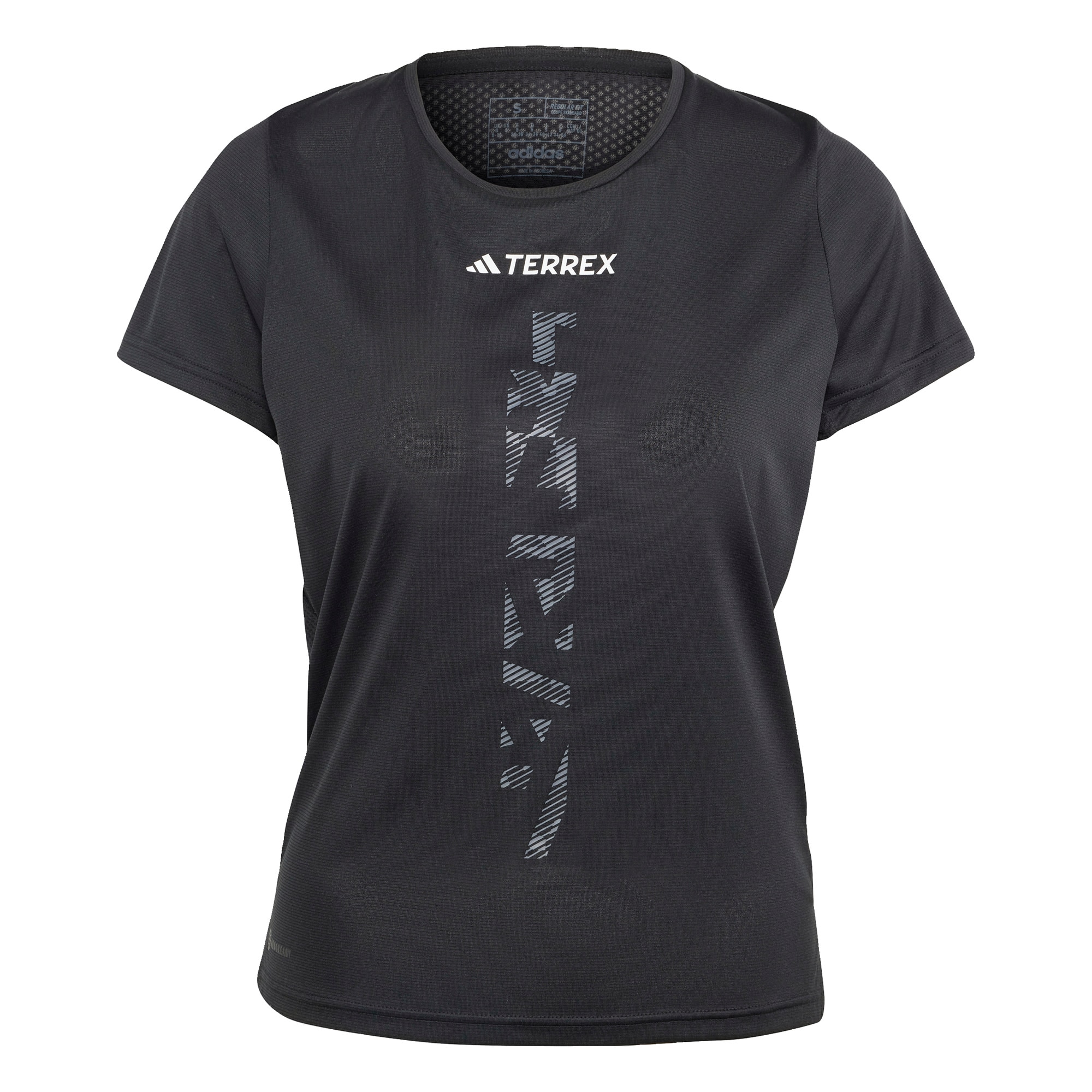 ADIDAS TERREX Funkcionalna majica 'Agravic'  kamen / črna / bela