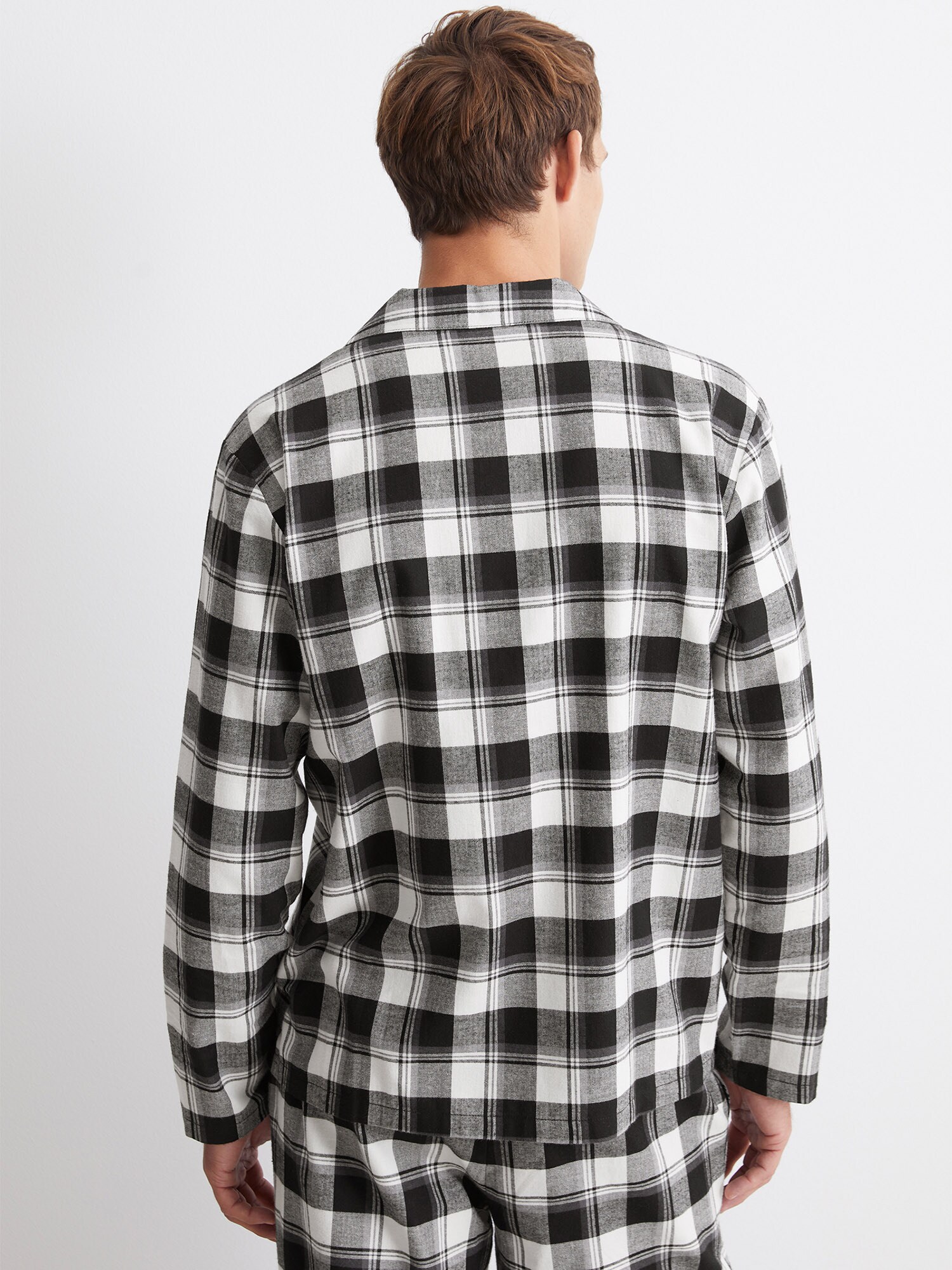 Marc O'Polo Camiseta 'Homey Flanell'  negro / blanco – imagen 3
