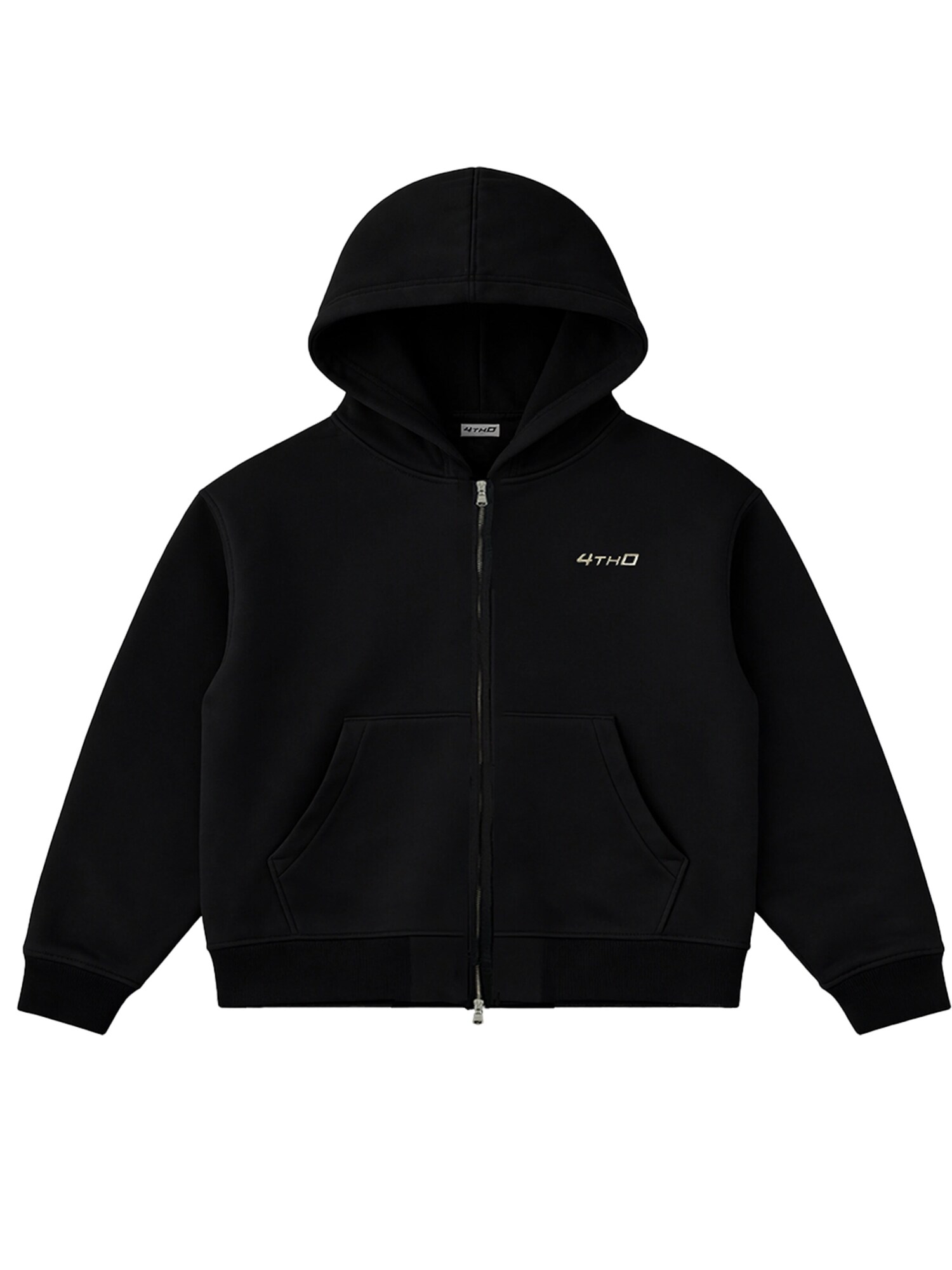 4thD Giacca di felpa sportiva 'Zip Hoodie - Black' nero