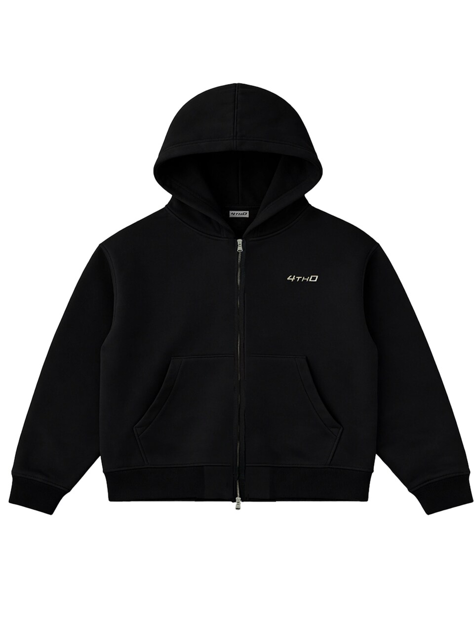 Sportsweatjacka 'Zip Hoodie Black'