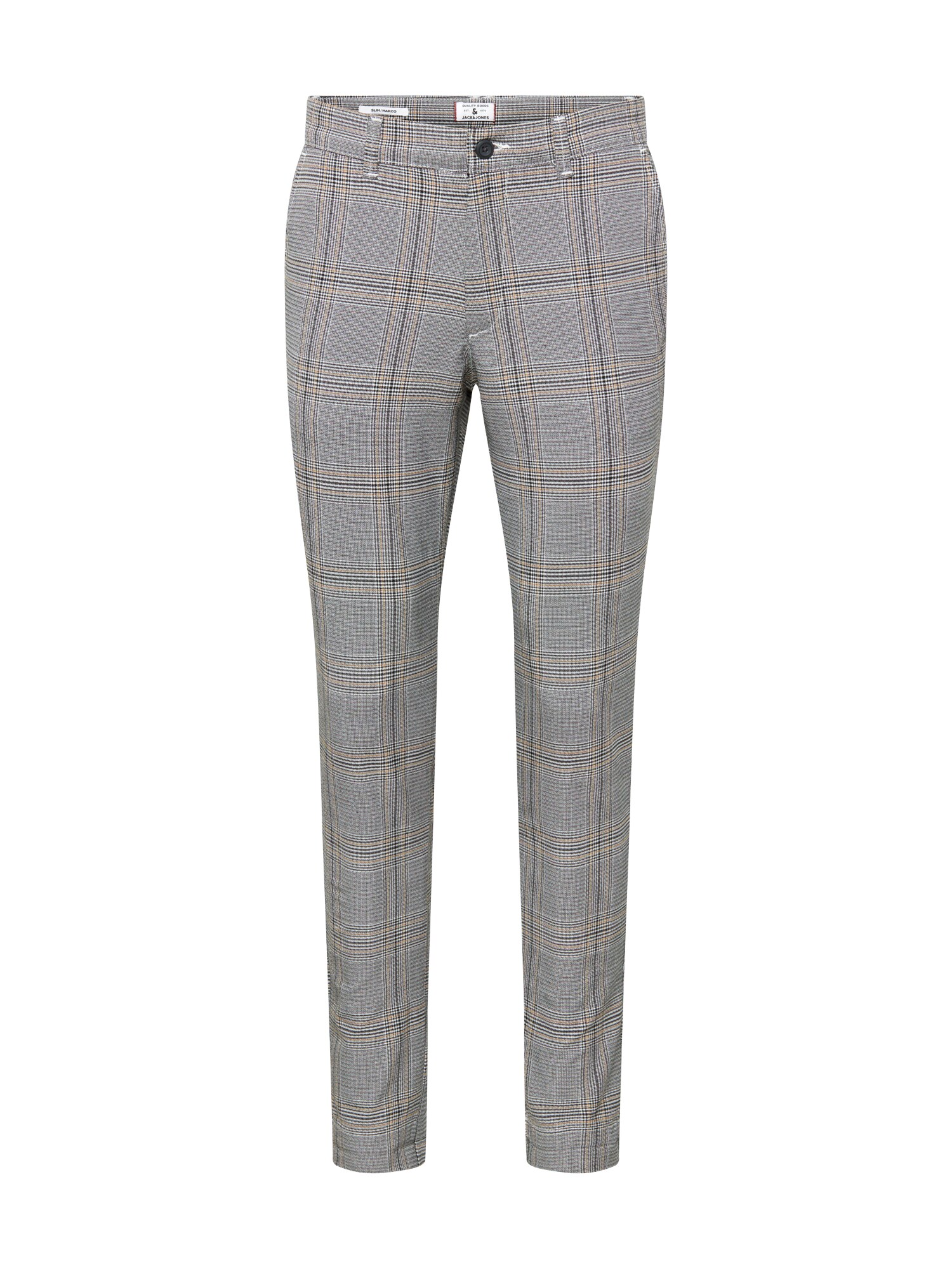 Jack & Jones Pantaloni Eleganti 'marco Stuart'  Bej Deschis / Gri / Alb