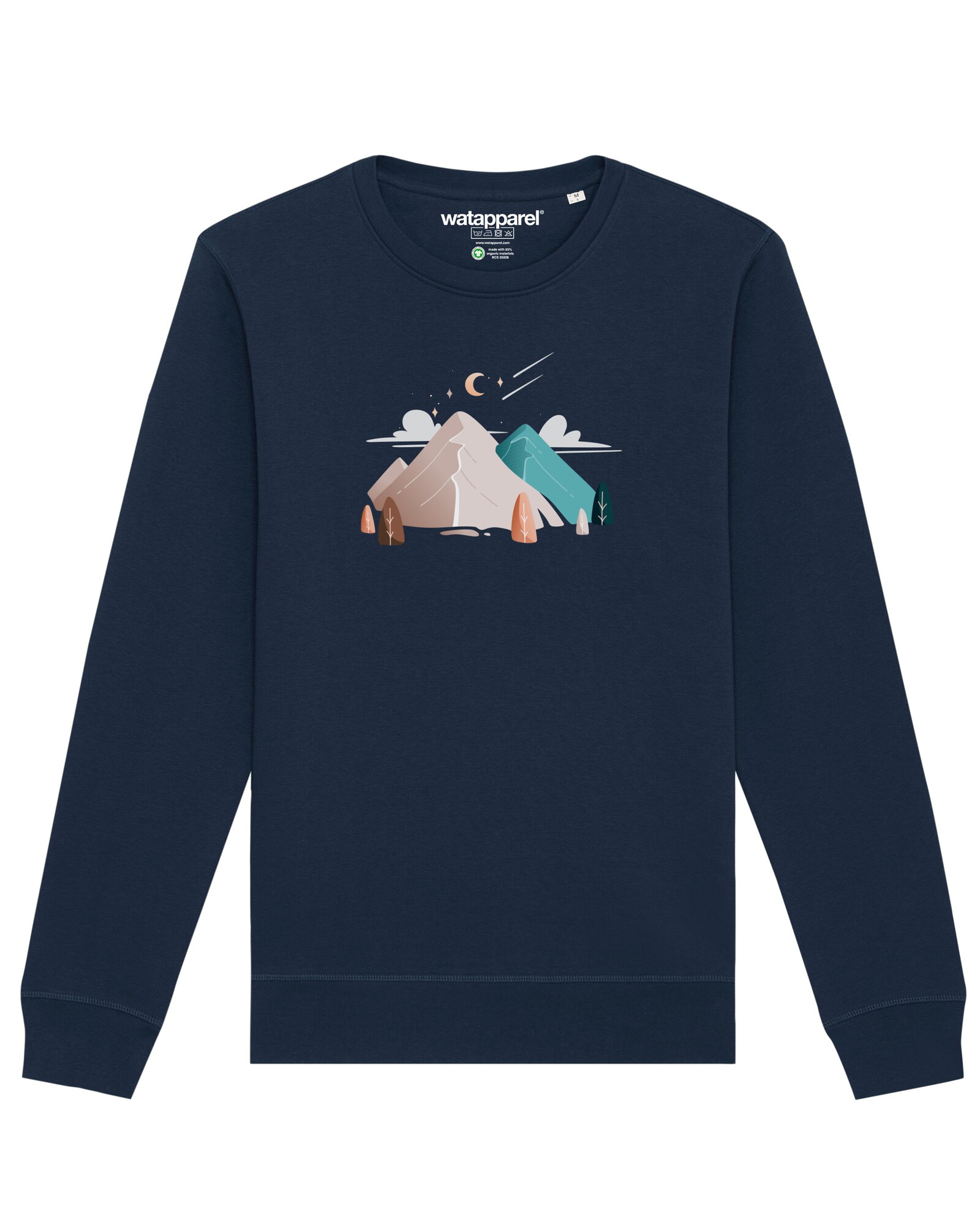 Thumbnail - Sweatshirt 'Night & Clouds'