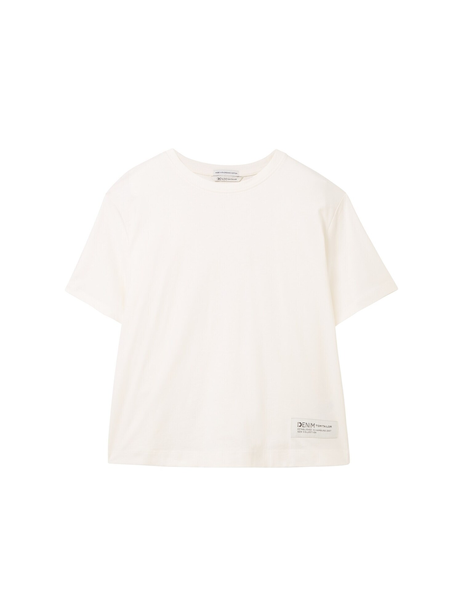 TOM TAILOR DENIM Tricou  alb