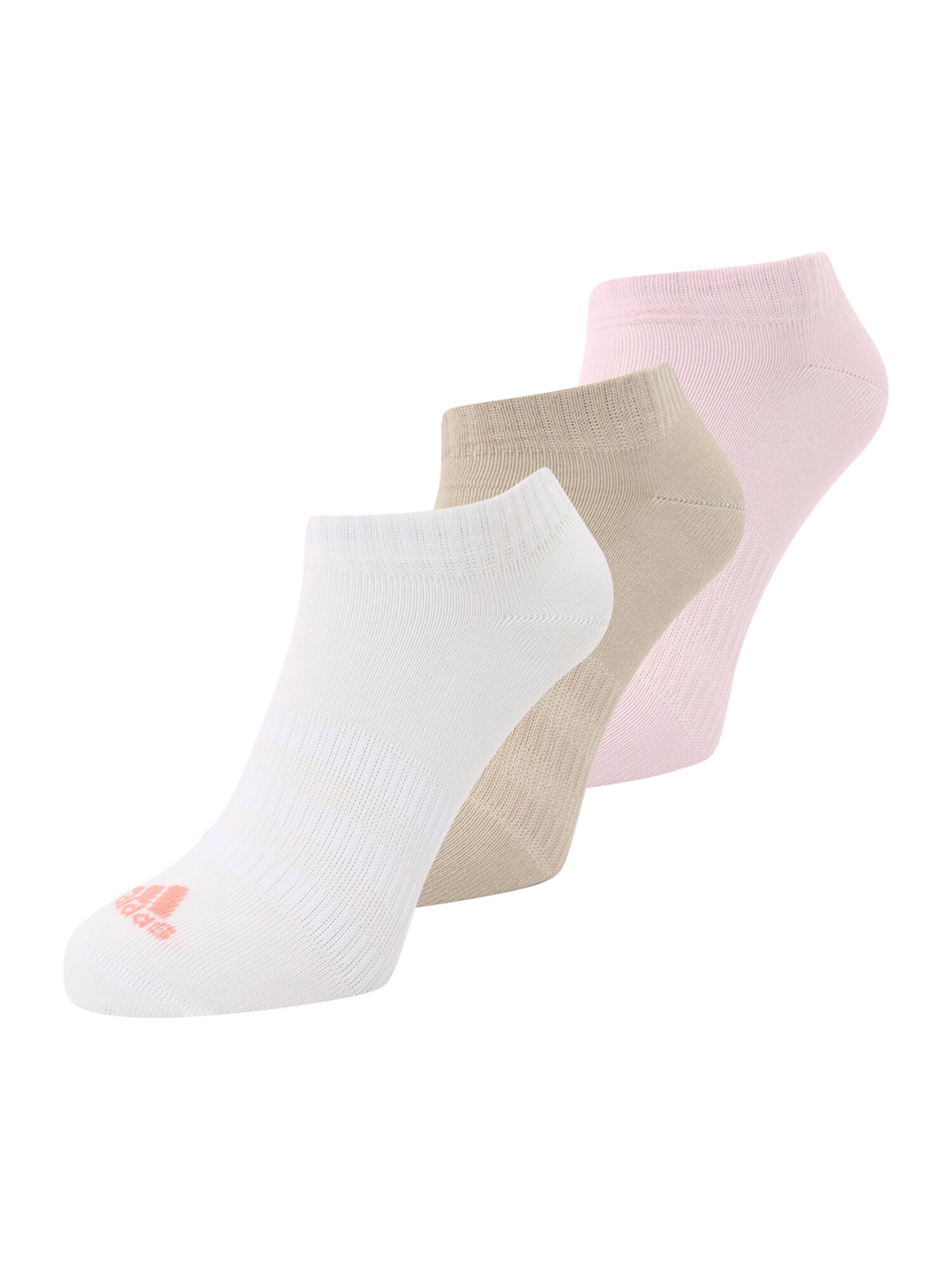 ADIDAS SPORTSWEAR Športové ponožky 'Thin And Light '  tmavobéžová / ružová / biela