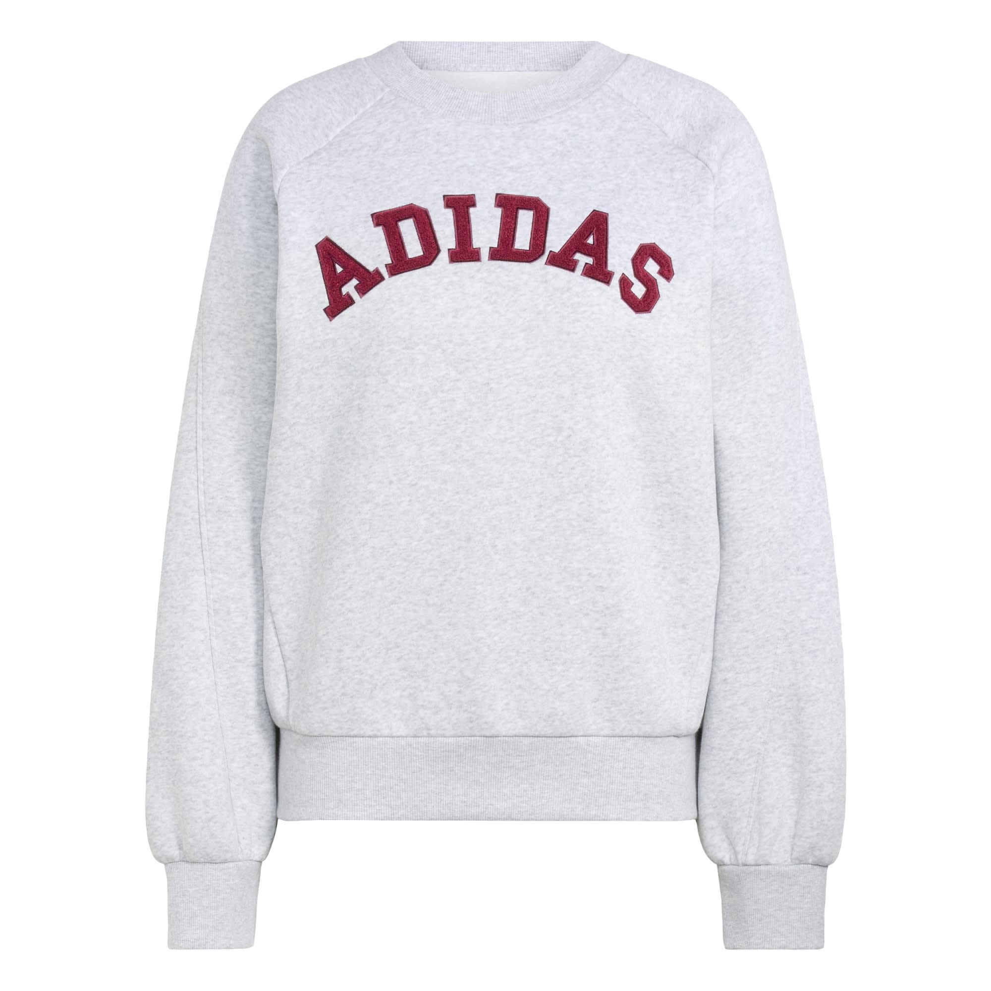 ADIDAS SPORTSWEAR Hanorac sport gri deschis / roșu vin